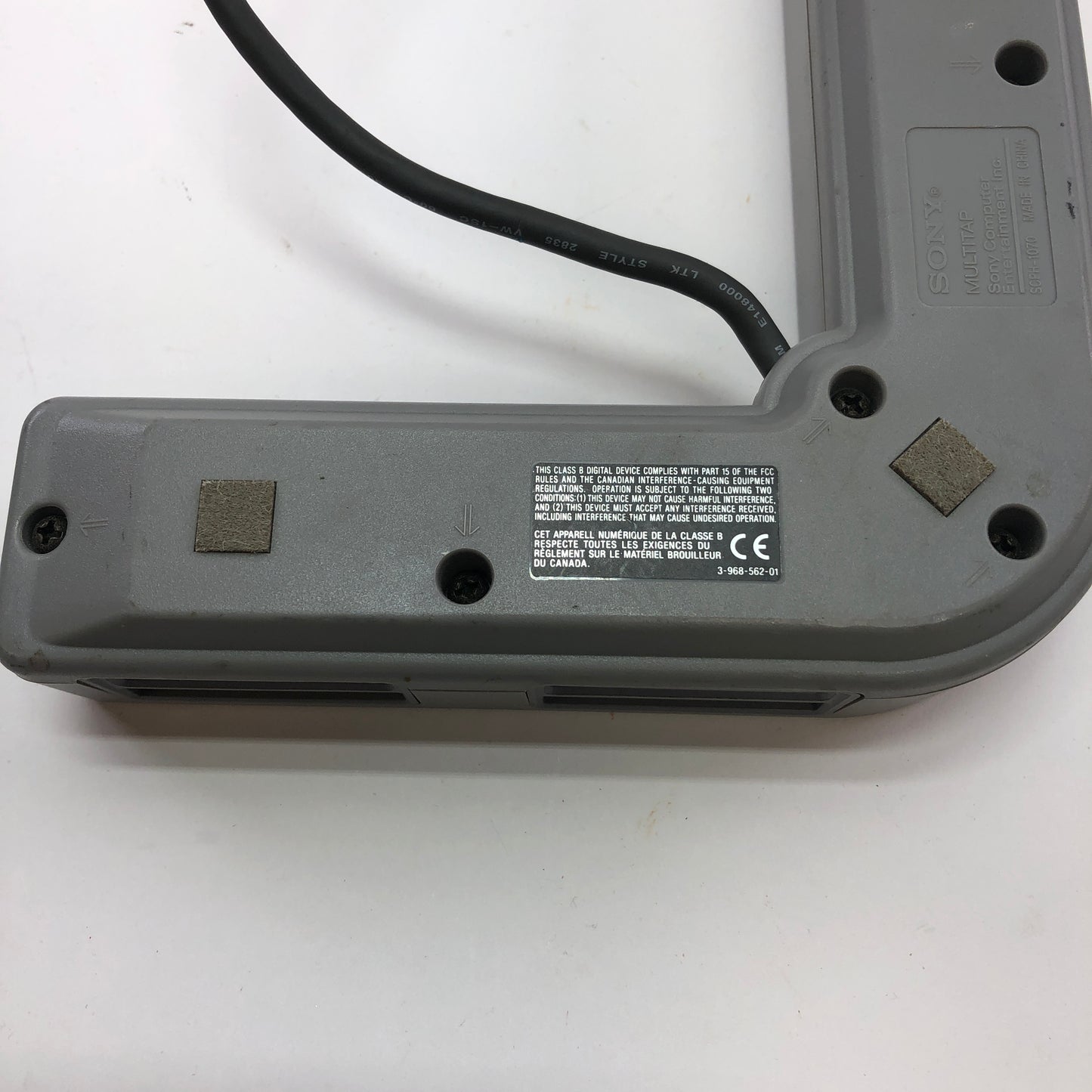Sony Playstation 1 PS1 Multitap Black SCPH-1070 4 Player Adapter for PS1
