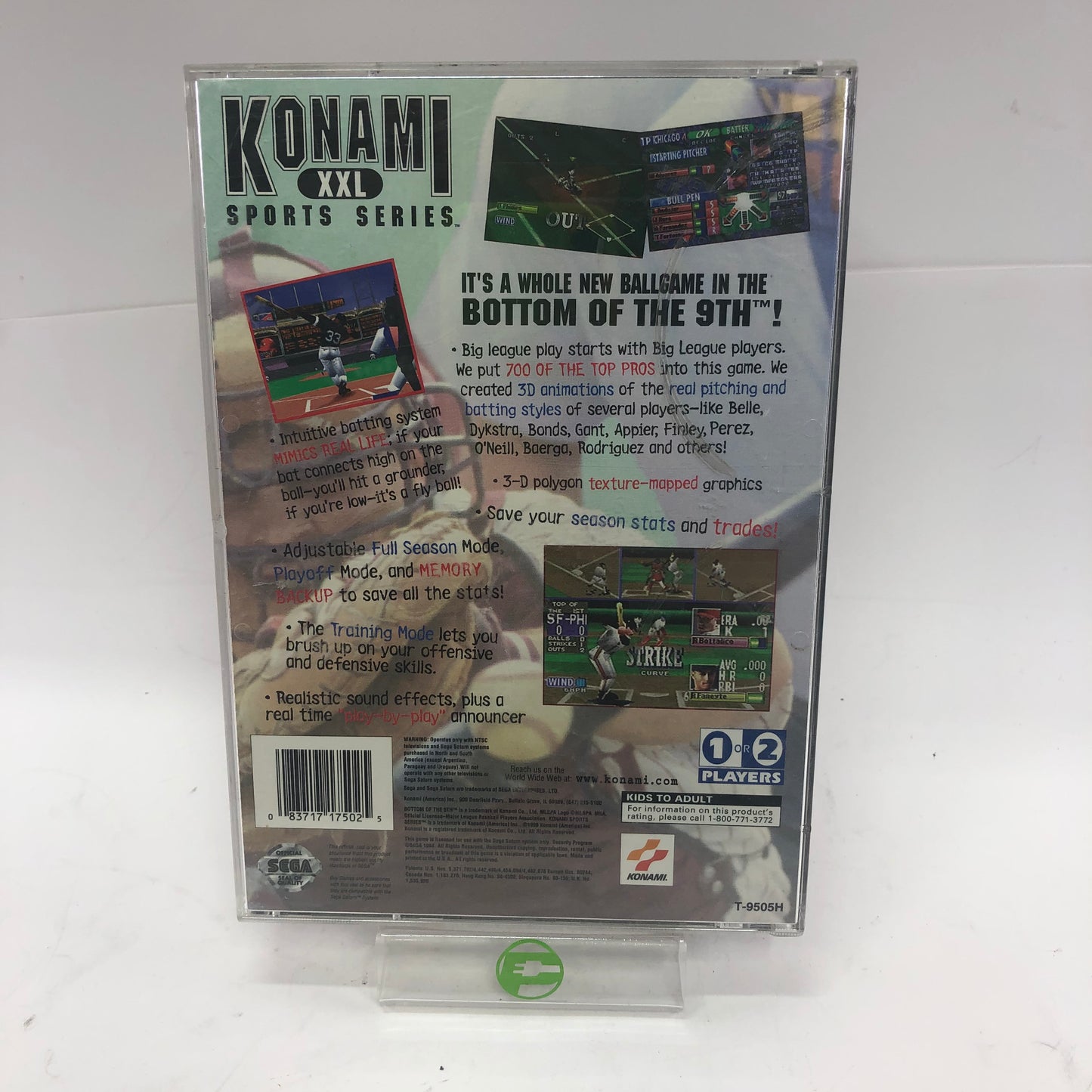 Bottom of the 9th (Sega Saturn, 1996) Complete in Original Box w Manual CIB