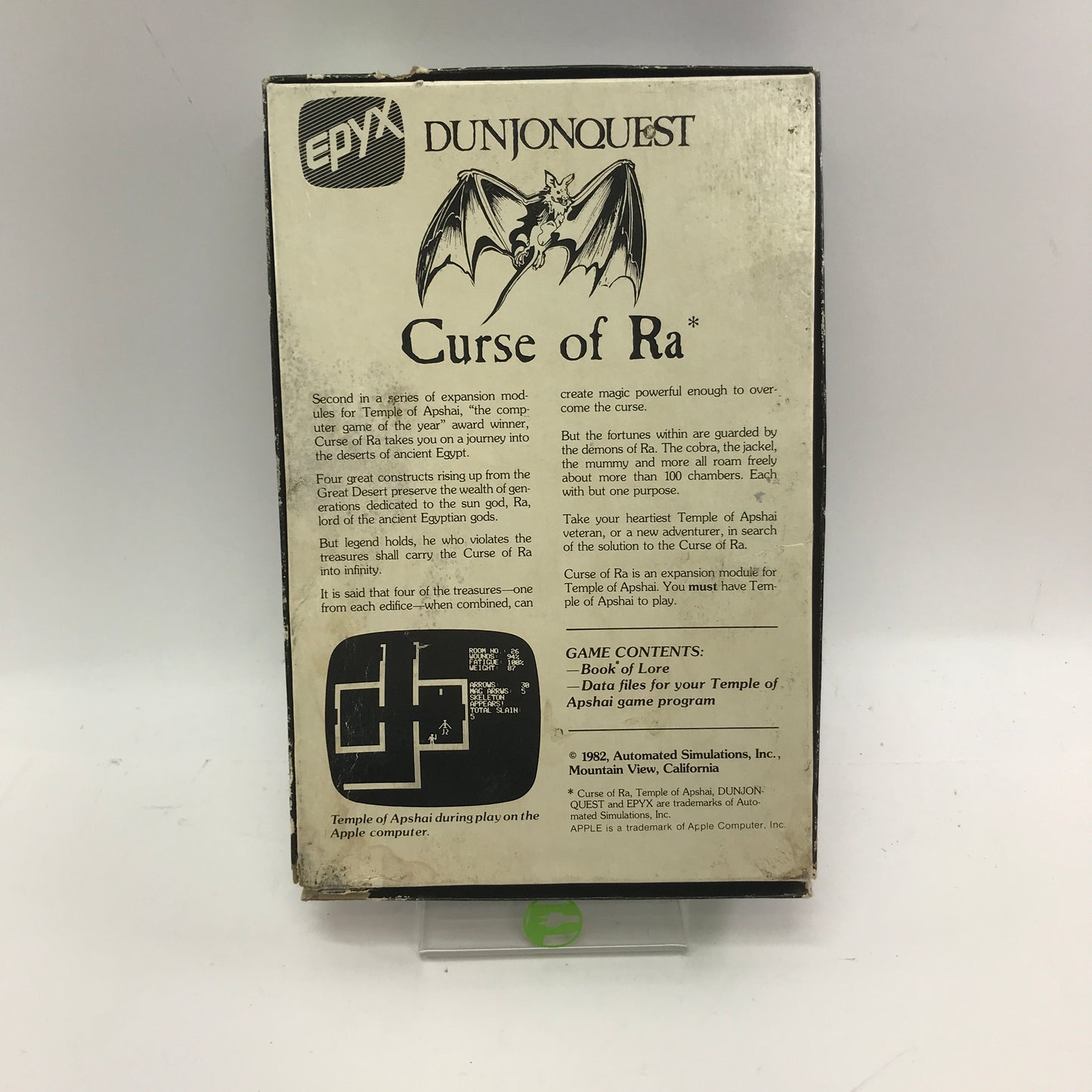 Curse of Ra (Apple TRS-80, 1982) Complete in Original Box CIB