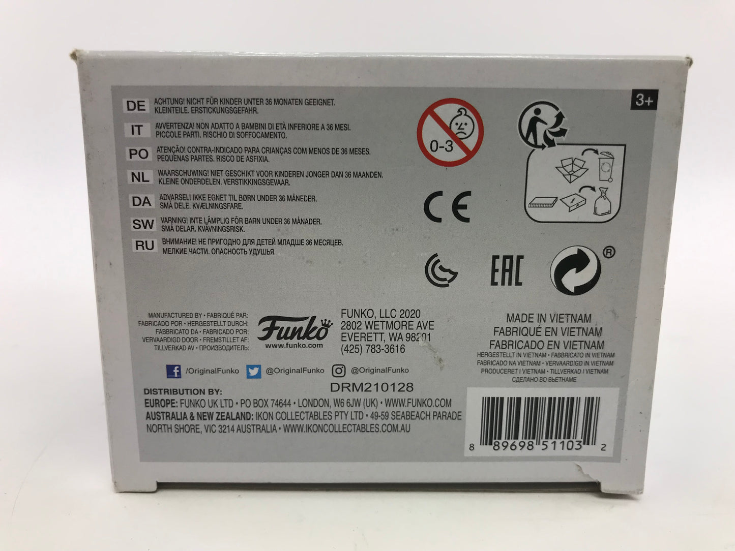 New Funko Pop Halo Spartan Mark VII #14 With VK78 Commando Rifle In Box