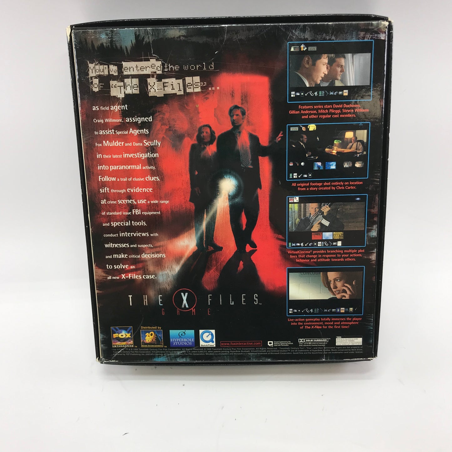 The X-Files Game (PC, 1998) w Original Box and Manual, CIB