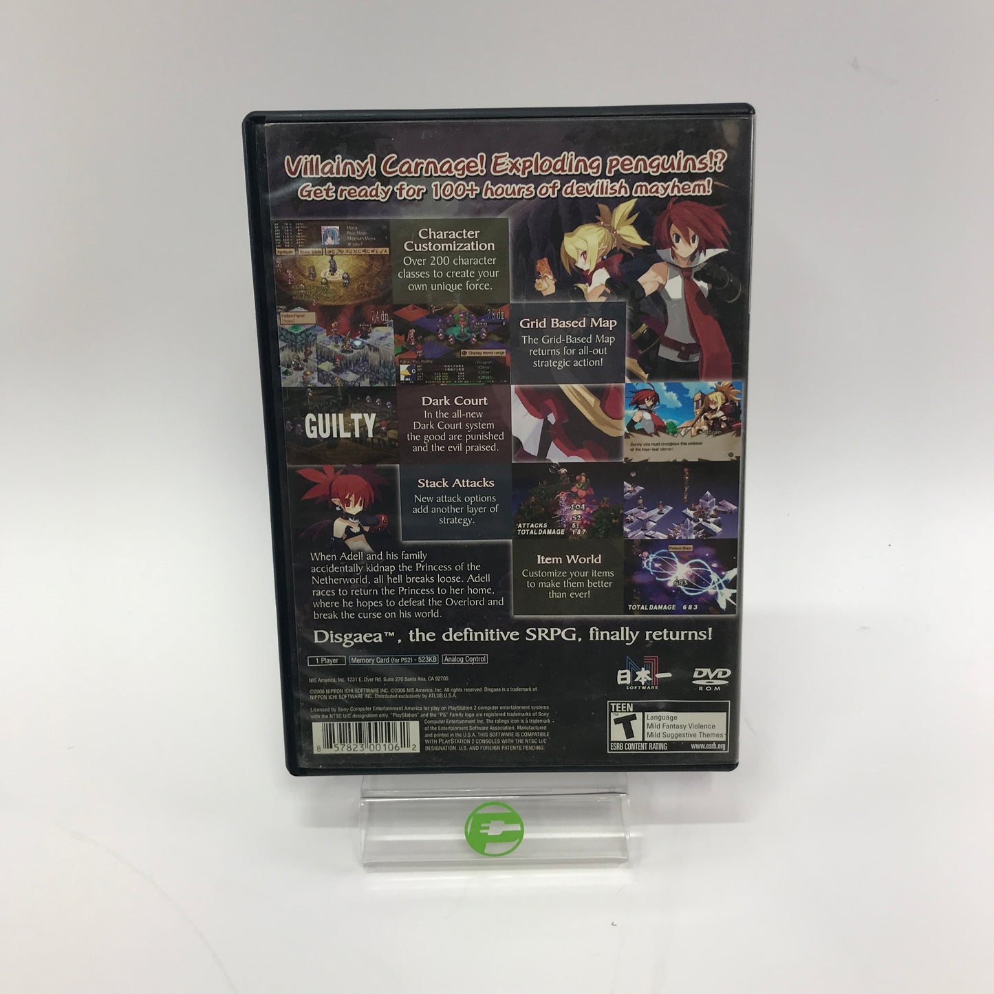 Disgaea 2 Cursed Memories (Sony PlayStation 2 PS2, 2006) CIB w Registration Card