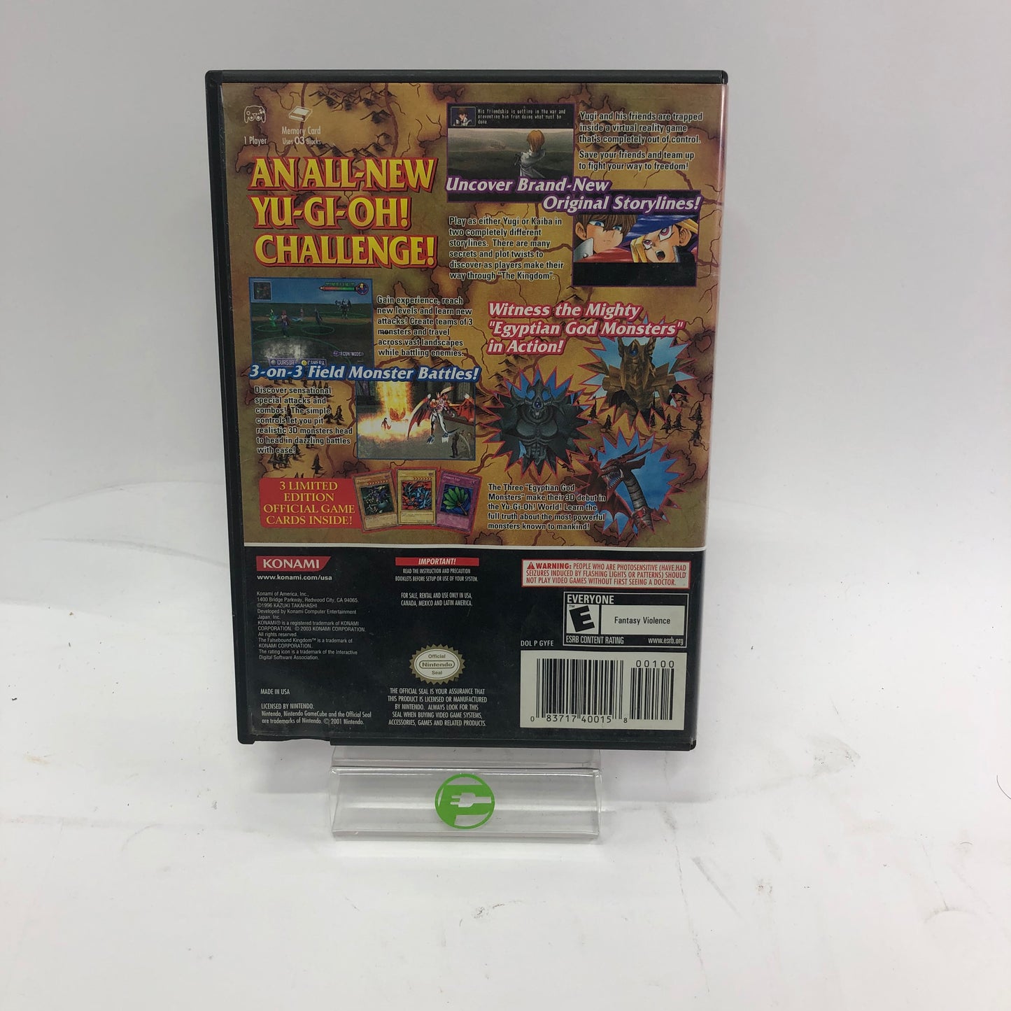Yu-Gi-Oh Falsebound Kingdom (Nintendo GameCube, 2003) No Manual