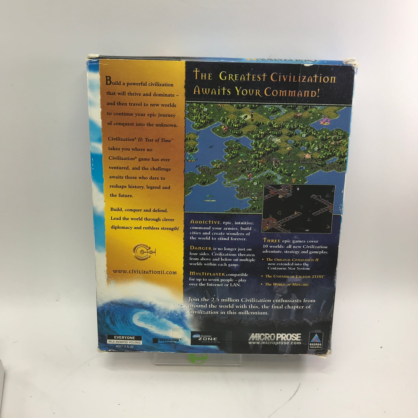 Civilization II: Test of Time (PC 1999) Complete in Original Box Sealed Disc CIB