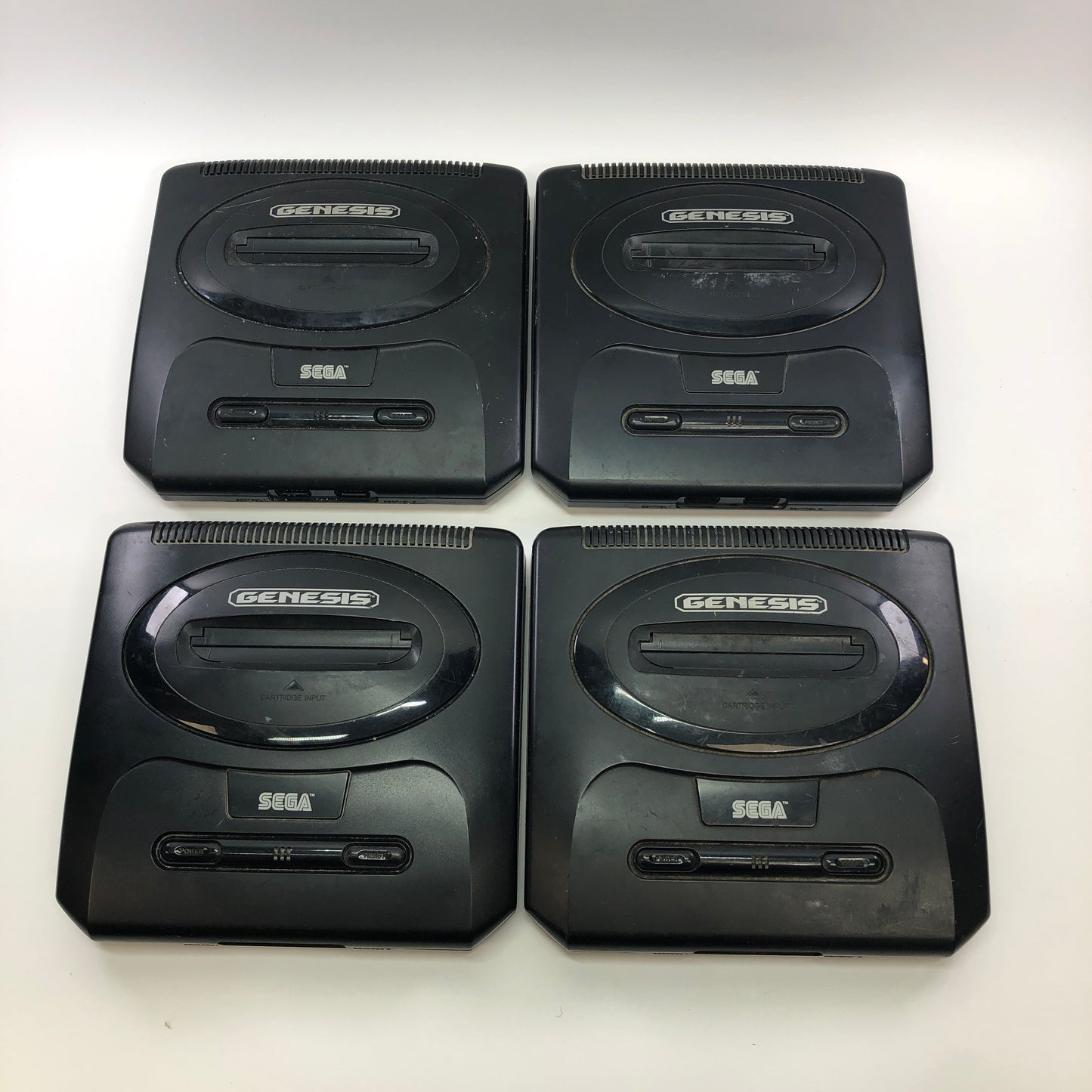 Broken Sega Genesis Model 2 Video Game Console Lot of 4 MK-1631 Parts or Repair
