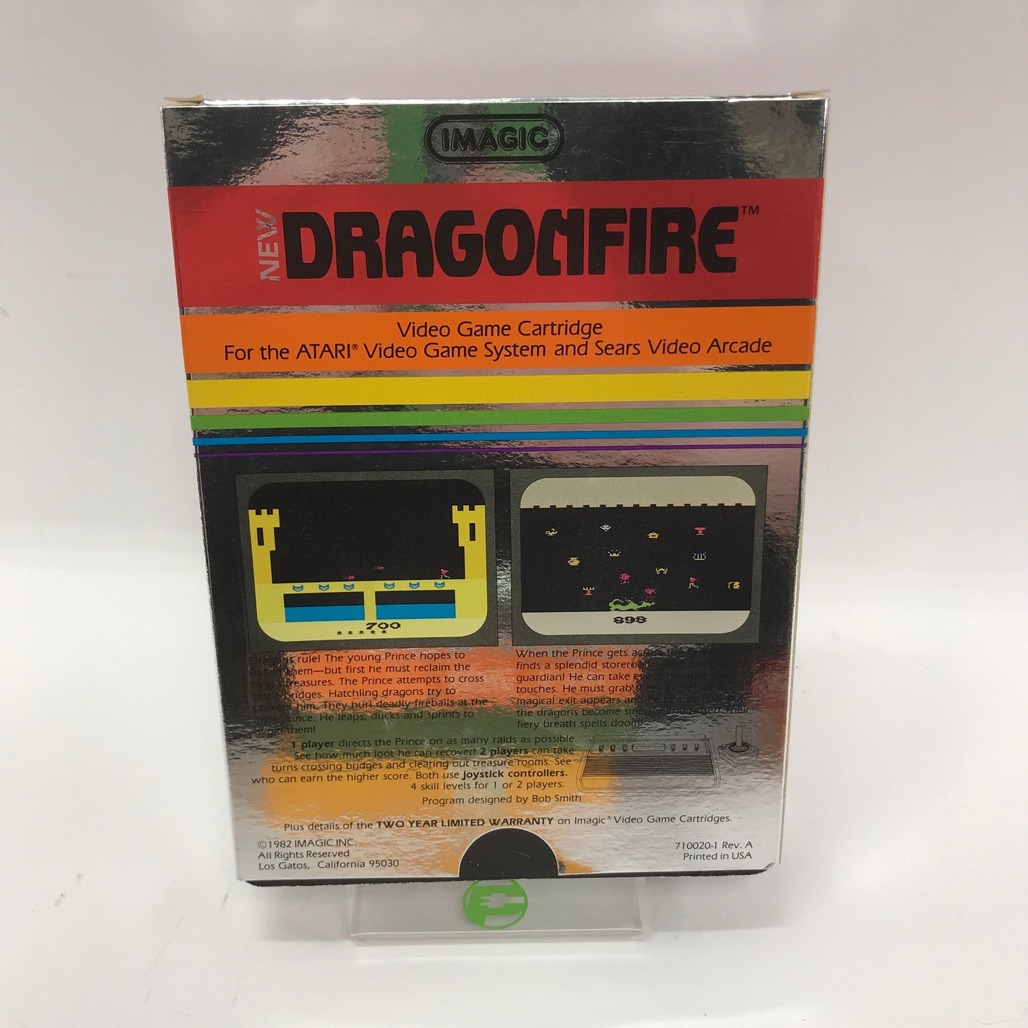 Dragonfire Empty Vintage Box, Box Only (Atari 2600, 1982)