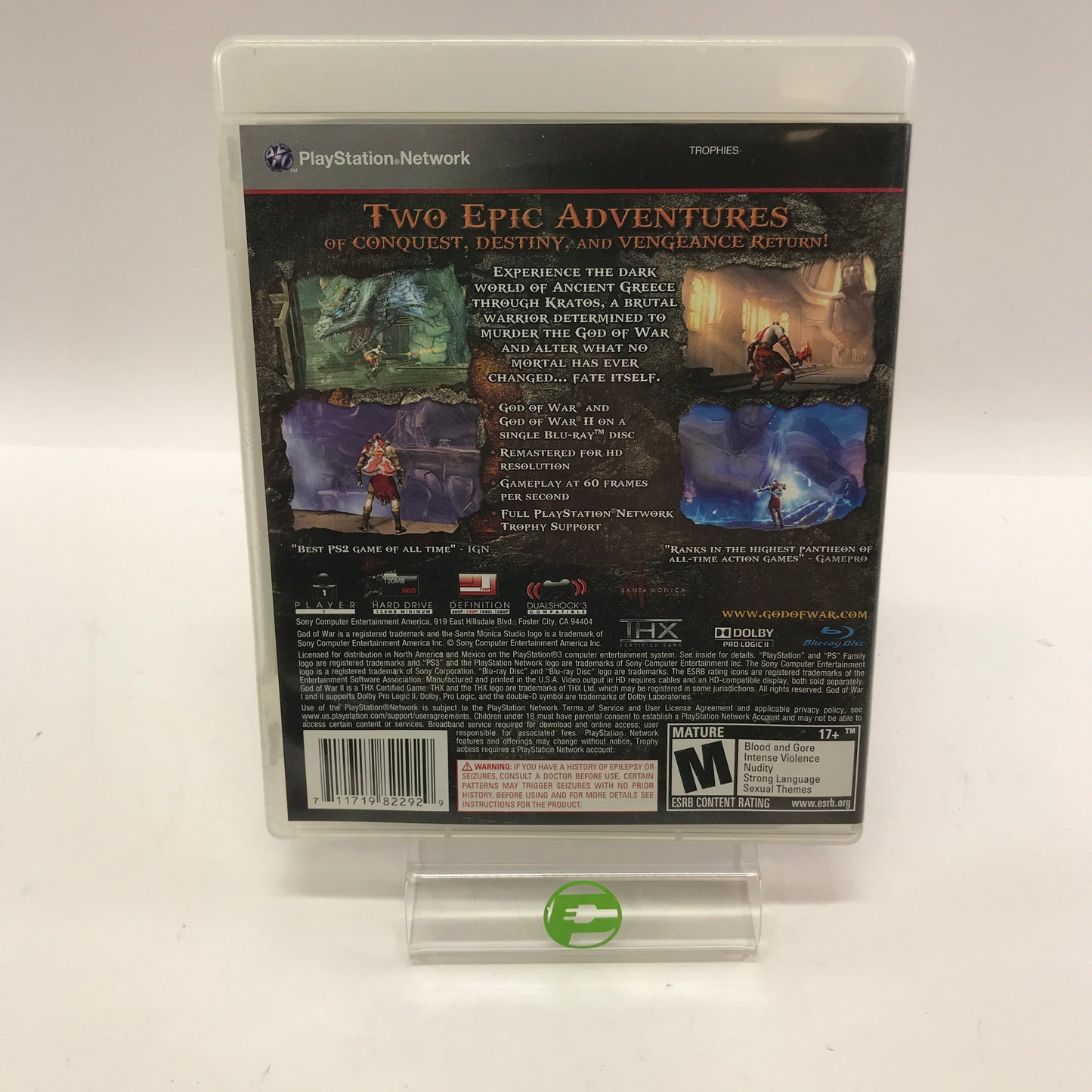 God of War Collection (Sony PlayStation 3 PS3, 2009) CIB