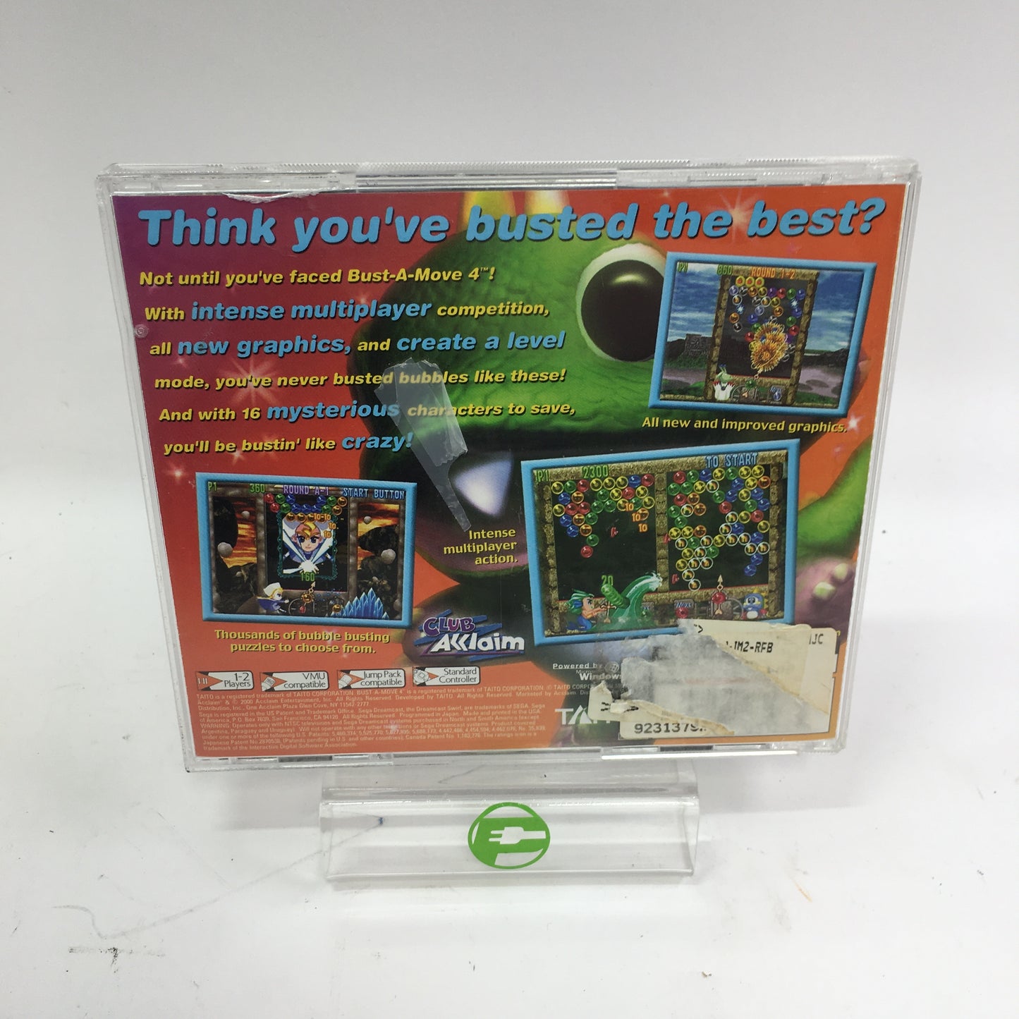 Bust-A-Move 4 (Sega Dreamcast, 2000) CIB w Registration Card