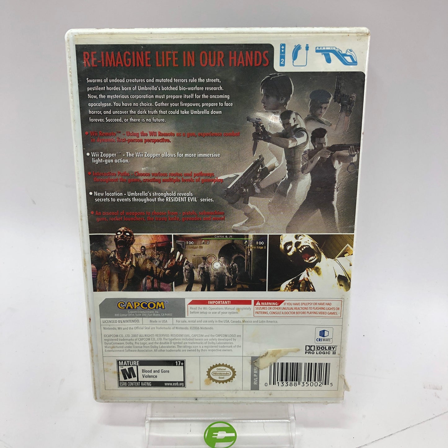 Resident Evil The Umbrella Chronicles (Nintendo Wii, 2007) CIB