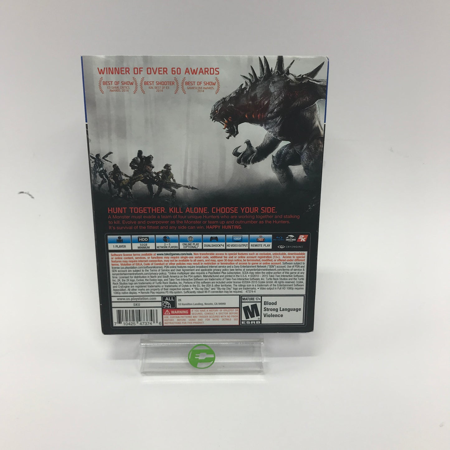 New Evolve (Sony PlayStation 4 PS4, 2015) Factory Sealed w Dust Cover