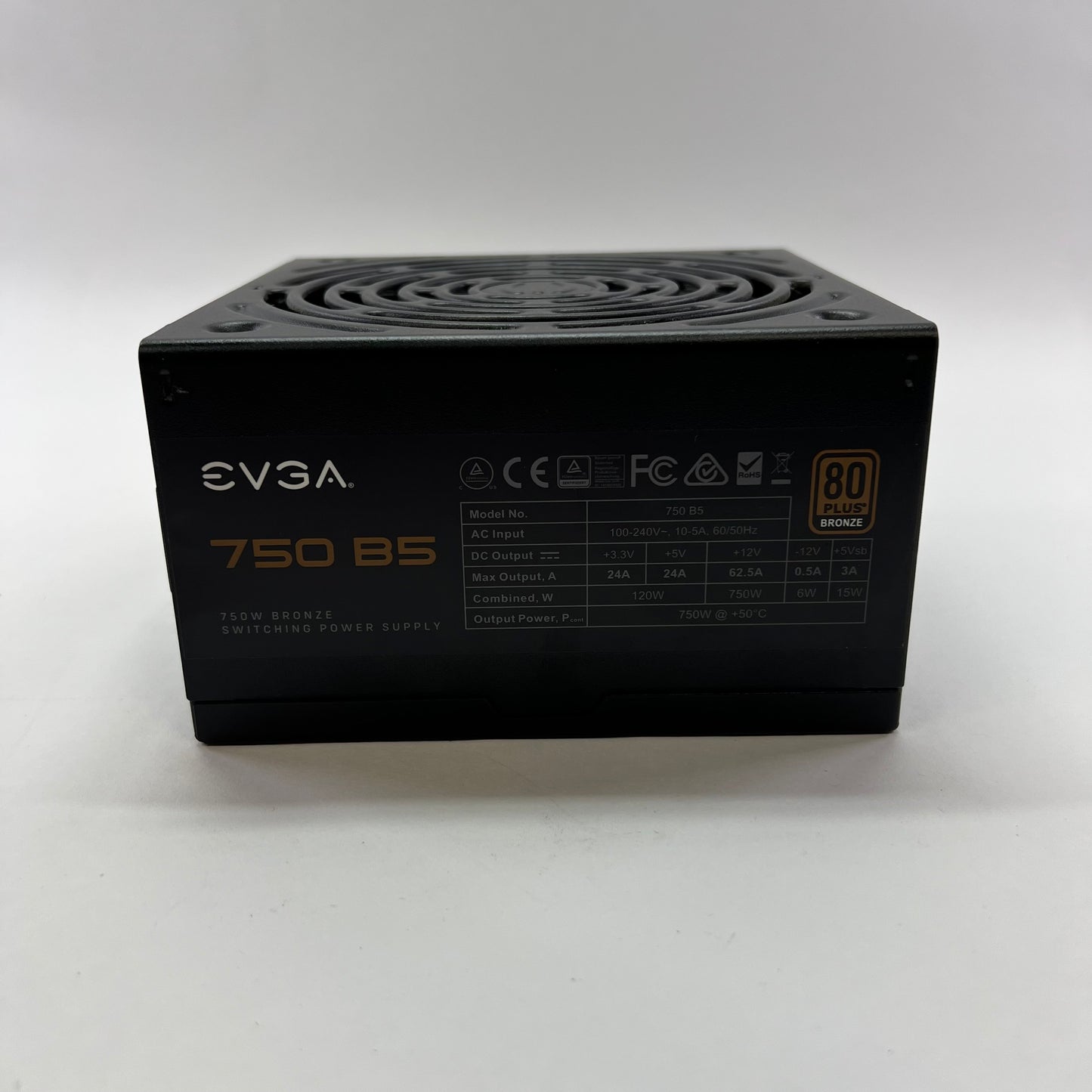 EVGA 750 B5 80 Plus Bronze 750W Fully Modular Power Supply