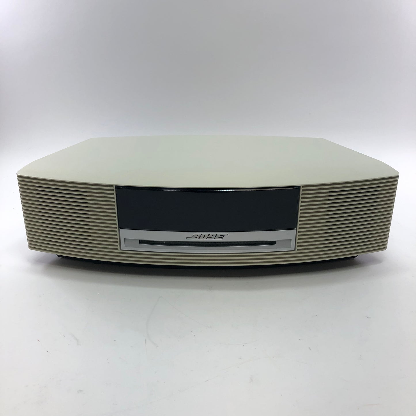 Bose Wave Music System Stereo Speaker, With Power Cable, Aux Cable, and Remote