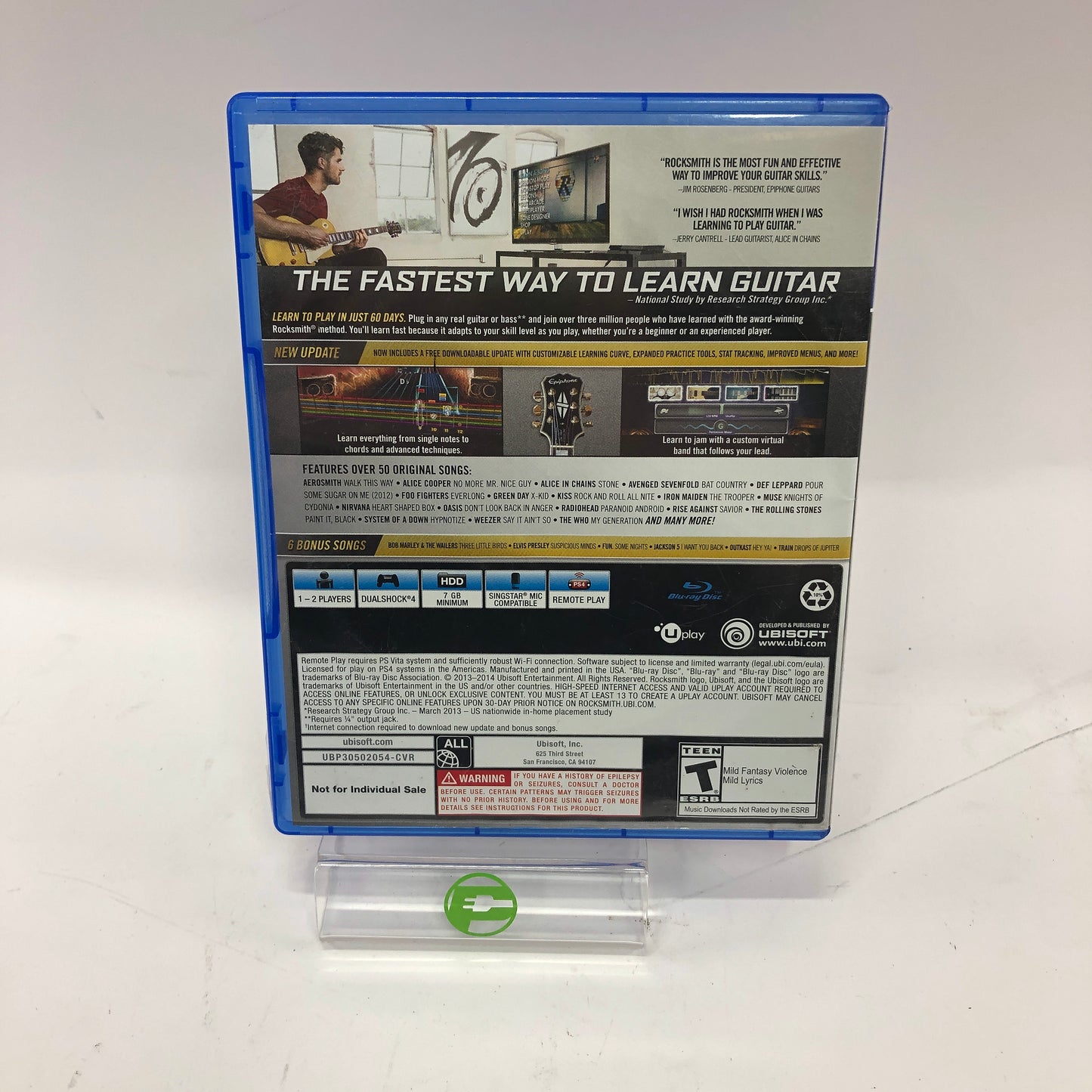 Rocksmith 2014 Edition Remastered (Sony PlayStation 4 PS4, 2016) w Original Box