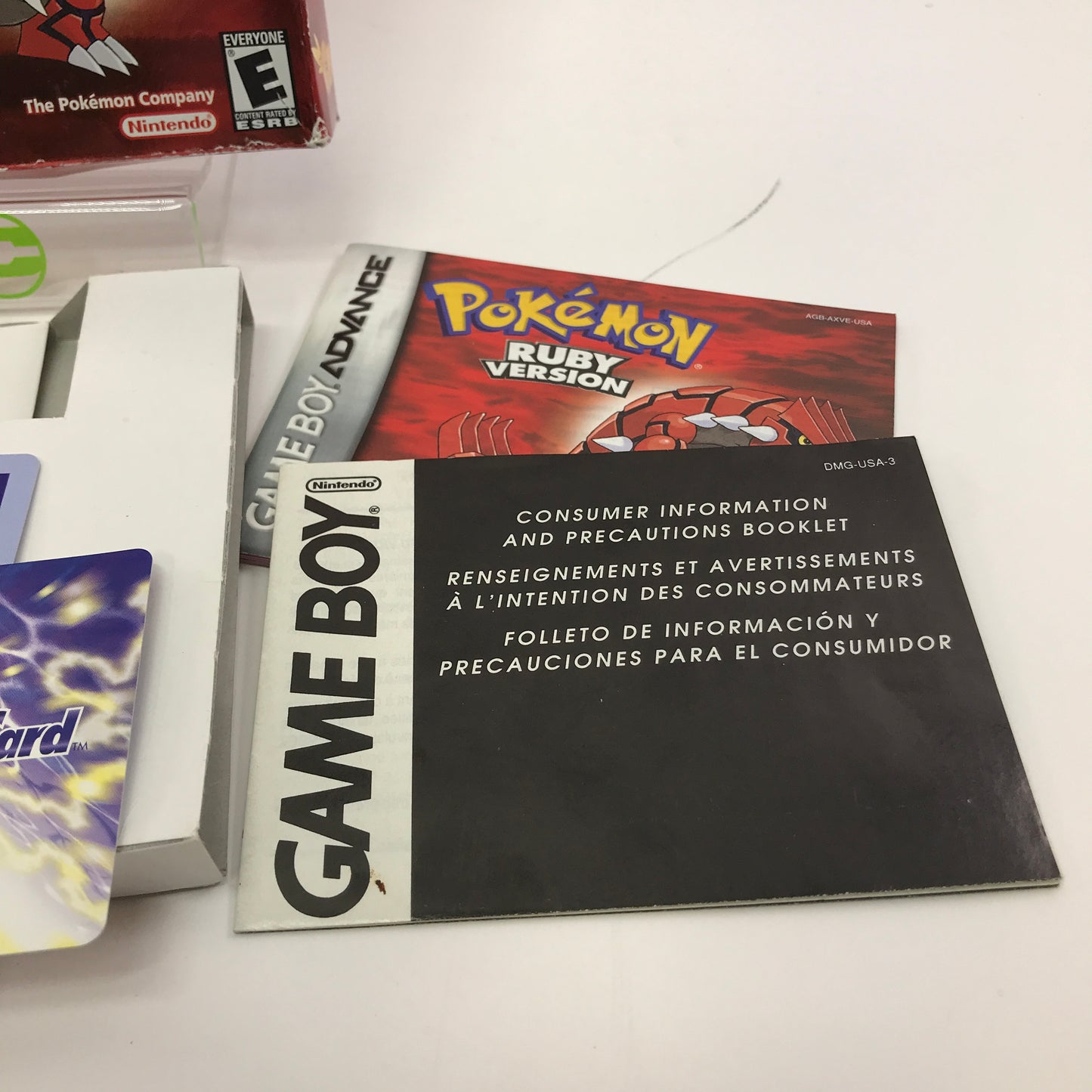 Pokemon Ruby  (Nintendo GameBoy Advance, 2003) No Game Box Only All Inserts