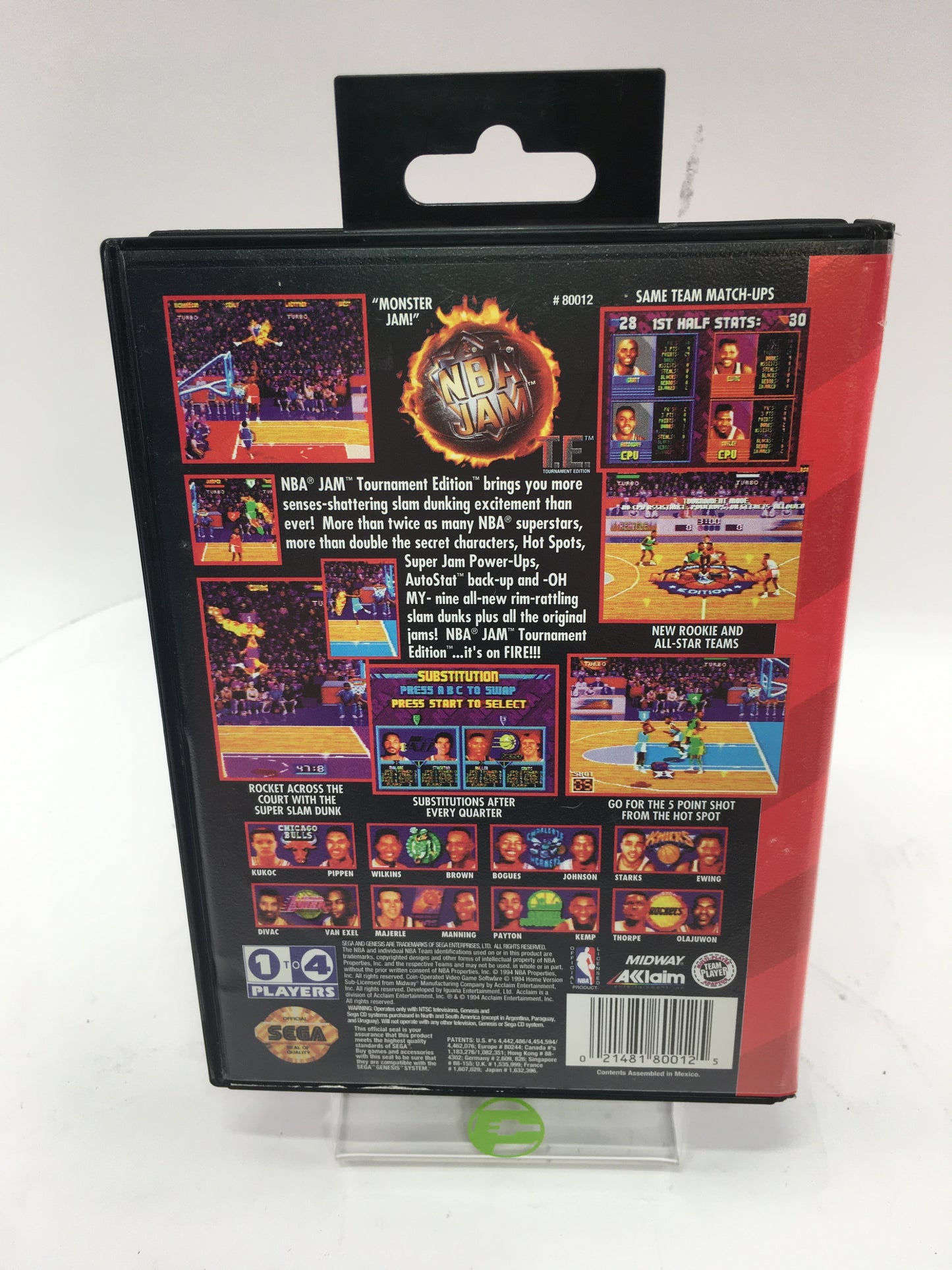 NBA Jam Tournament Edition (Sega Genesis, 1995) CIB, Tested, Working