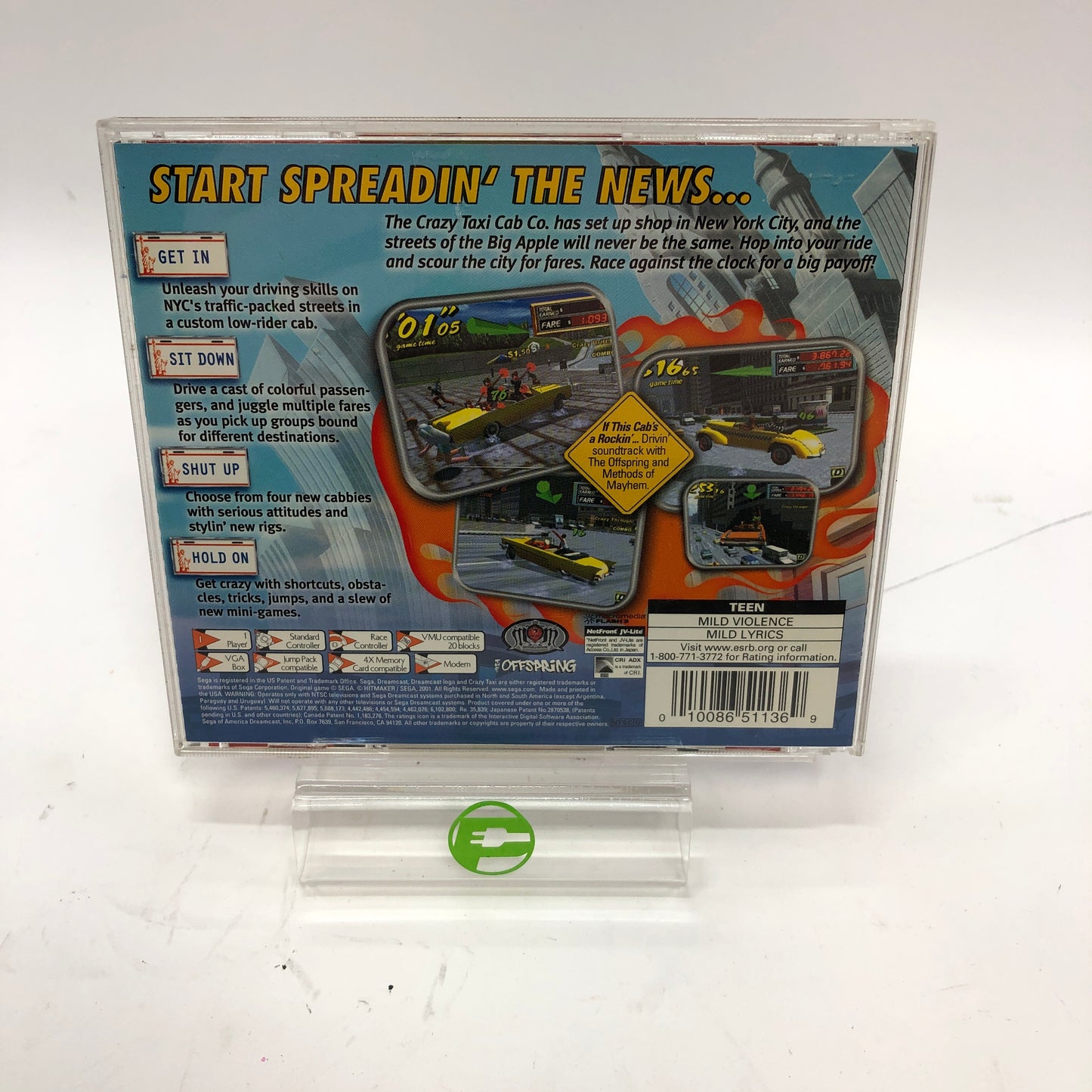 Crazy Taxi 2 (Sega Dreamcast, 2001) Complete in Original Box w Manual, CIB