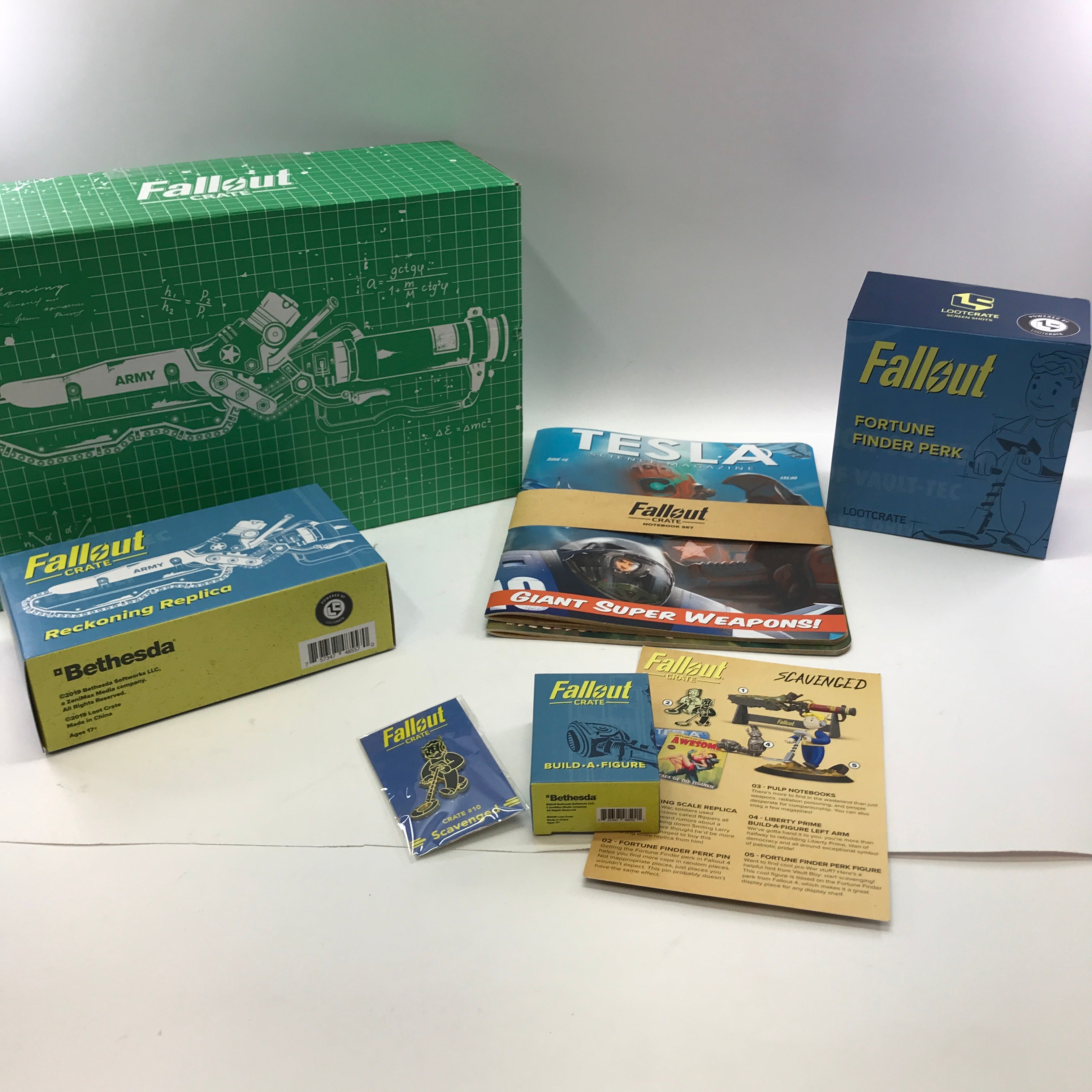 Fallout Loot Crate 10 Scavenged Figure Replica Pin And Notebooks fallout-loot-crate-10-scavenged-figure-replica-pin-and-notebooks