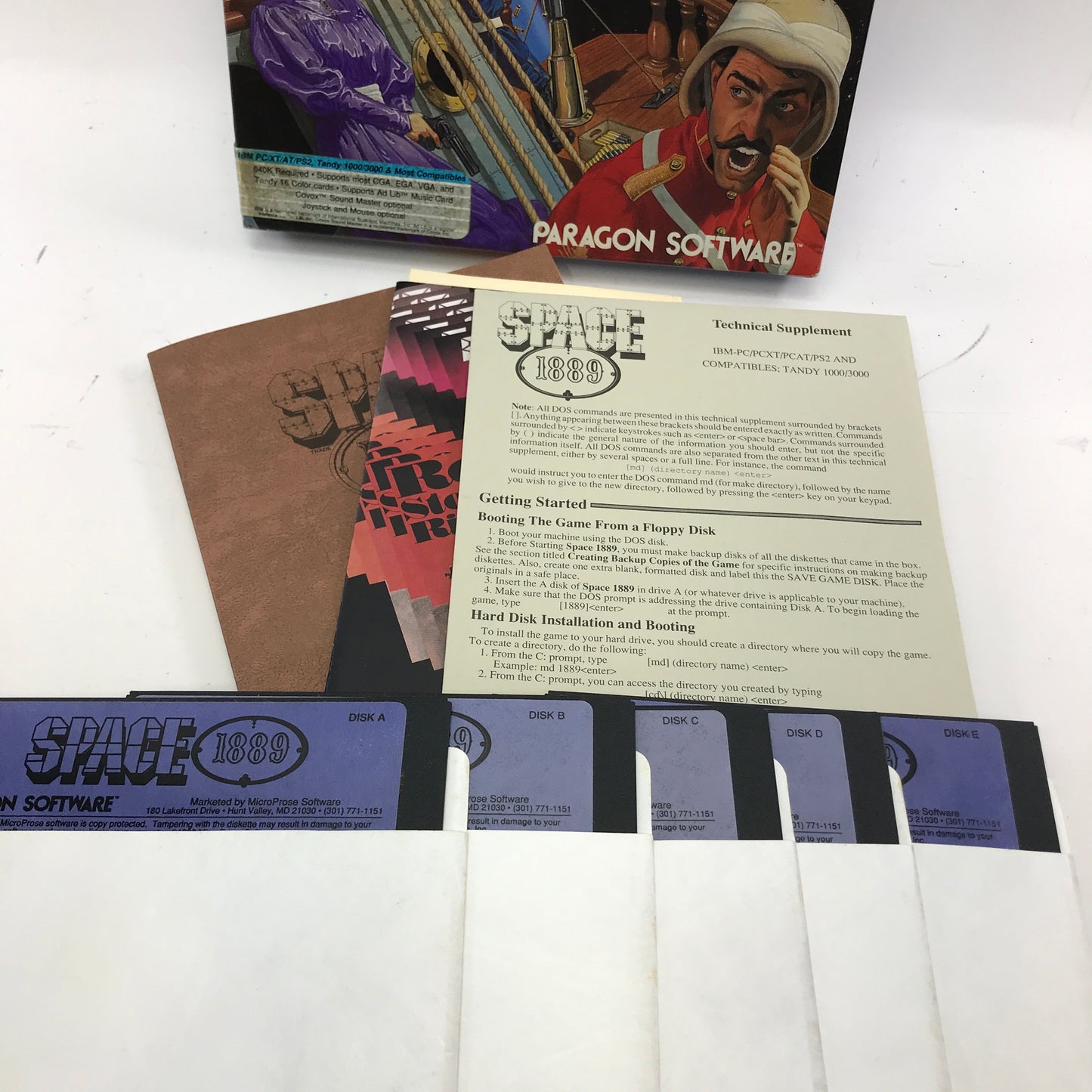Space 1889 (PC, 1990) Complete in Big Box CIB