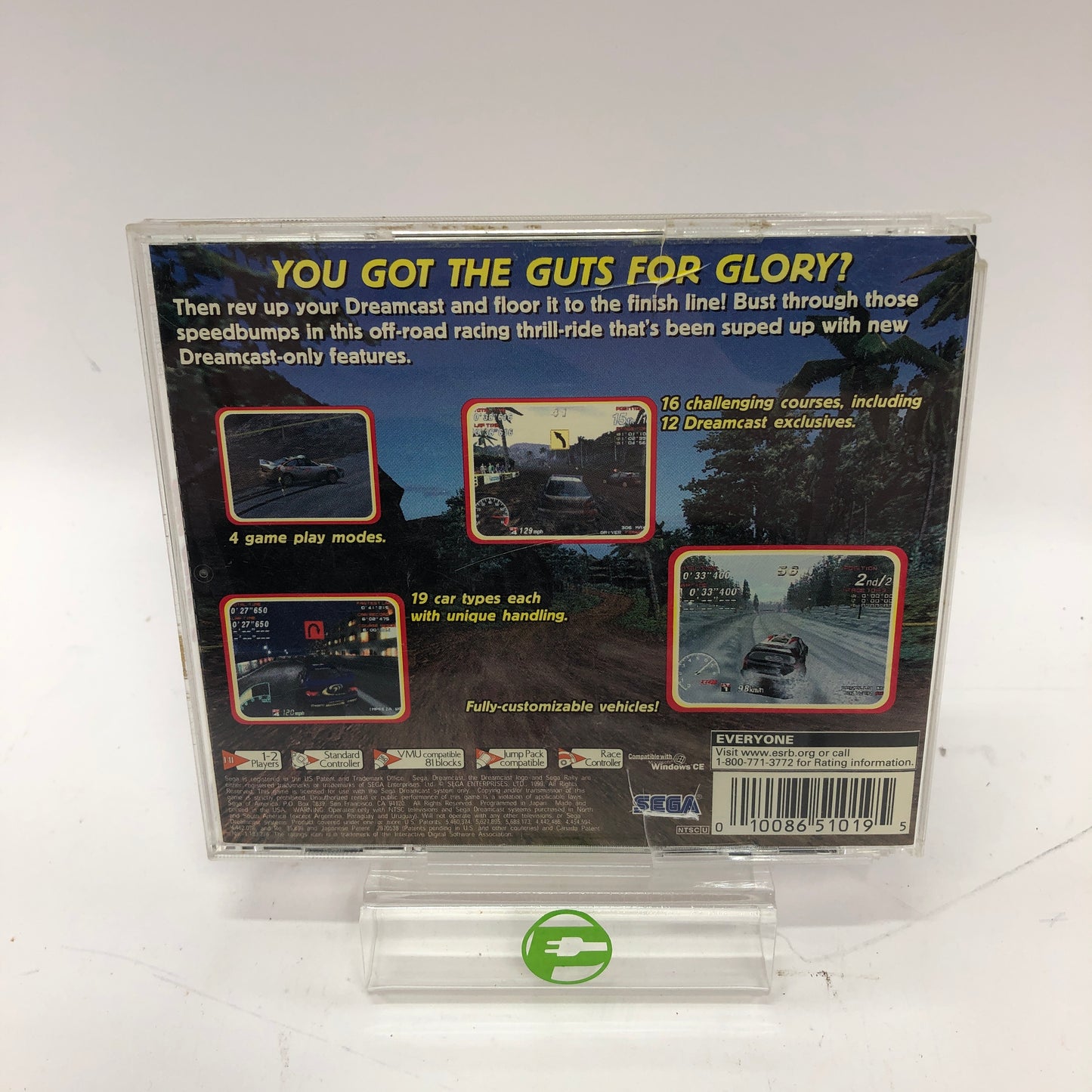 Sega Rally 2 Sega Rally Championship (Sega Dreamcast, 1999) CIB w/ Registration
