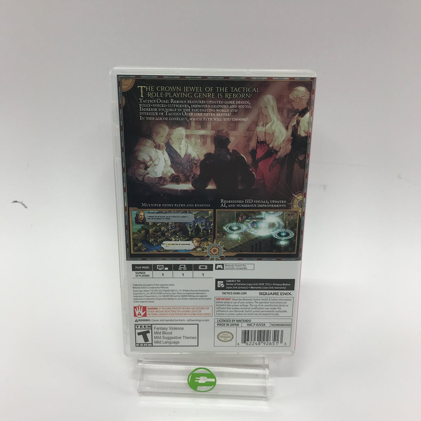 Tactics Ogre: Reborn (Nintendo Switch, 2022) Complete in Original Box CIB