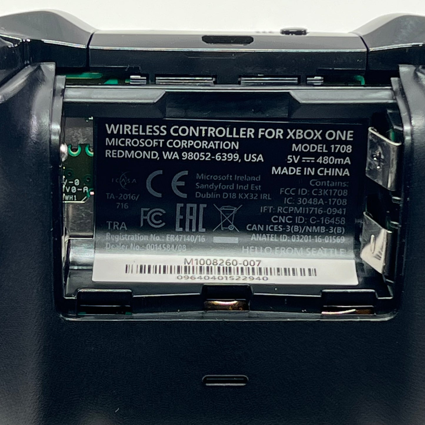 Microsoft Xbox One Wireless Controller Black 1708