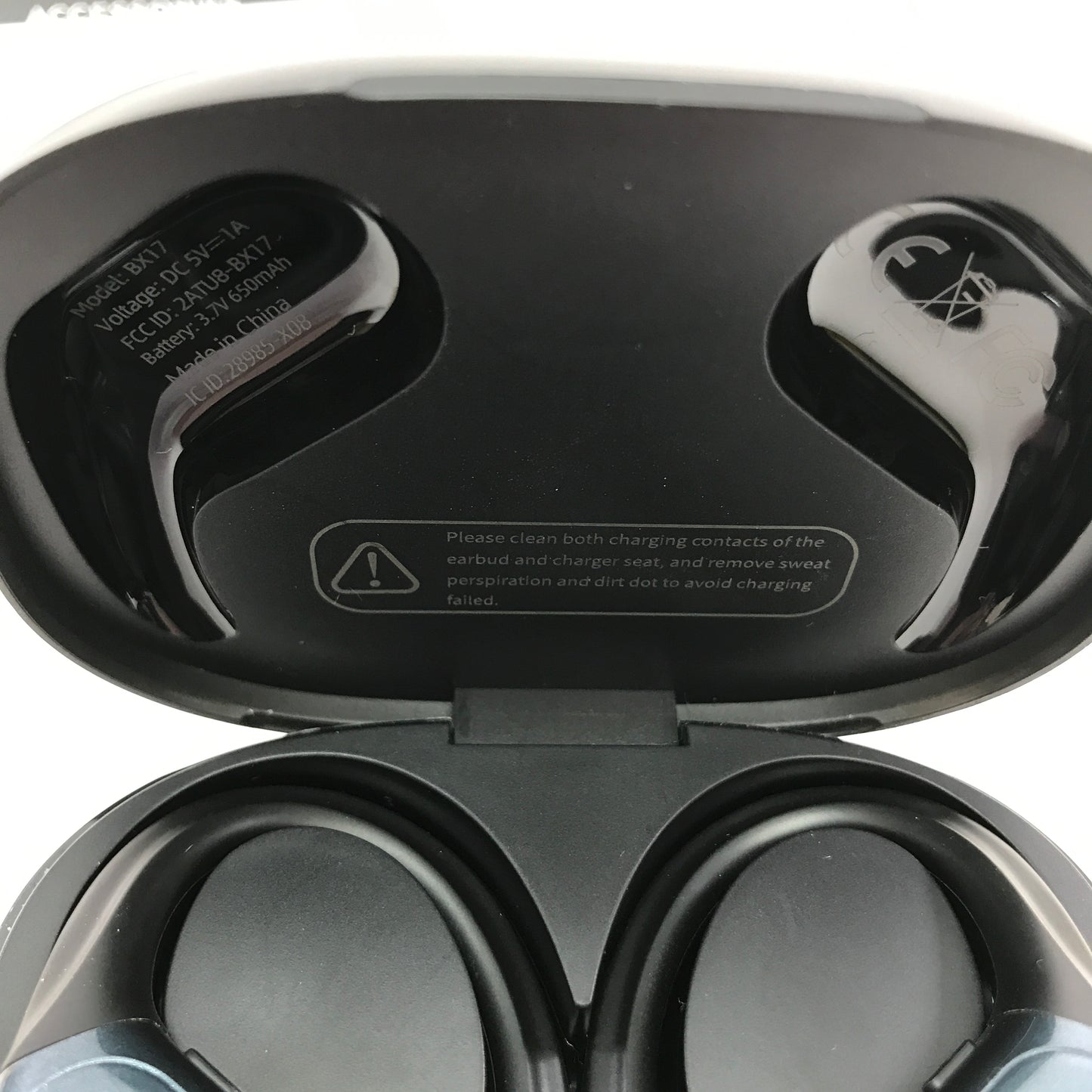 Sweat Proof BX17 Wireless Sports Earbuds w/ Case, Original Box and Manual