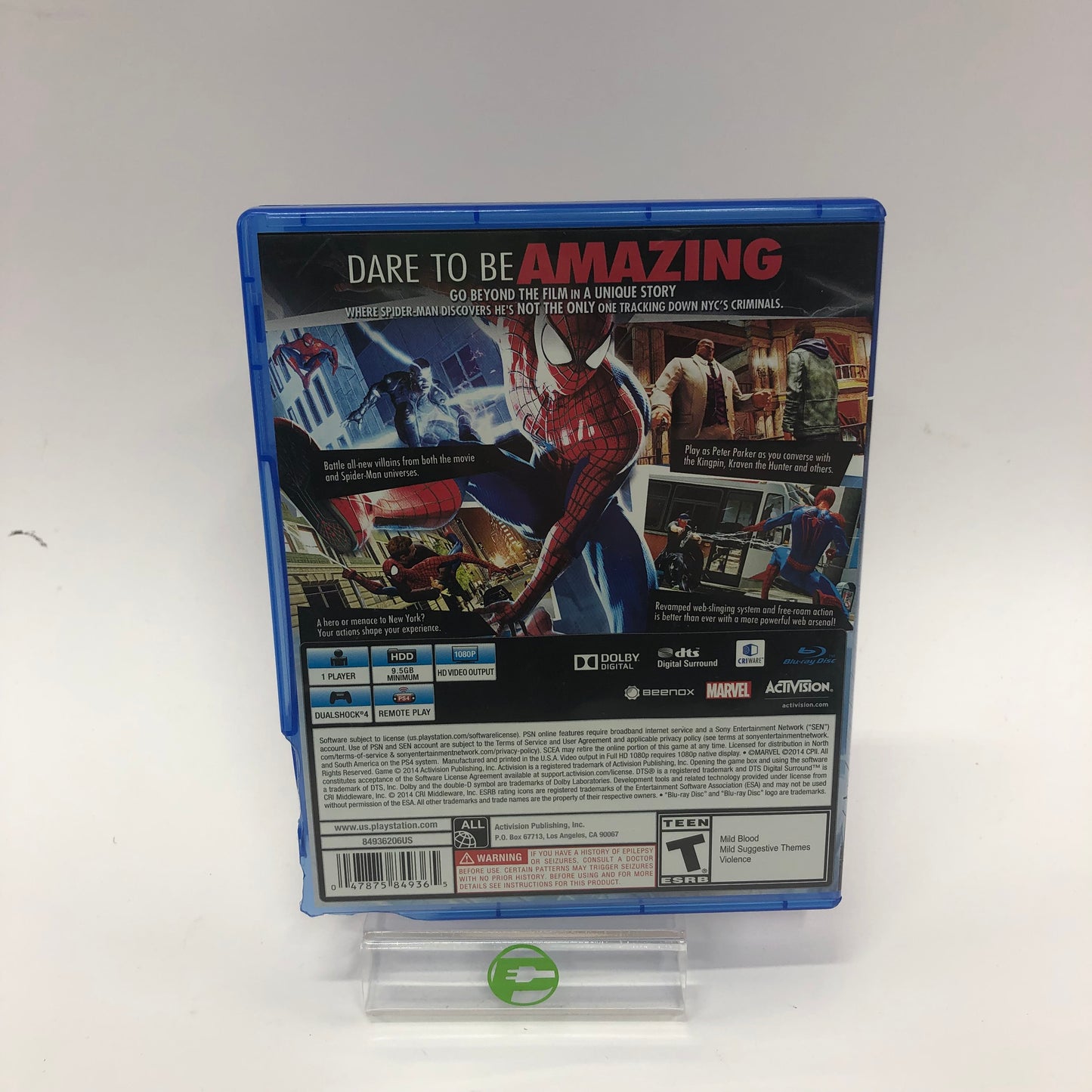 Amazing Spiderman 2 (Sony PlayStation 4 PS4, 2014) Original Box