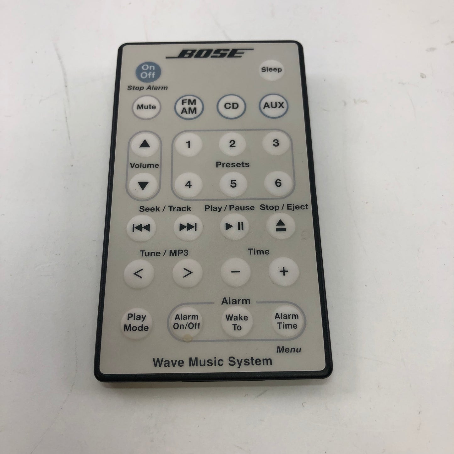 Bose Wave Music System Stereo Speaker, With Power Cable, Aux Cable, and Remote