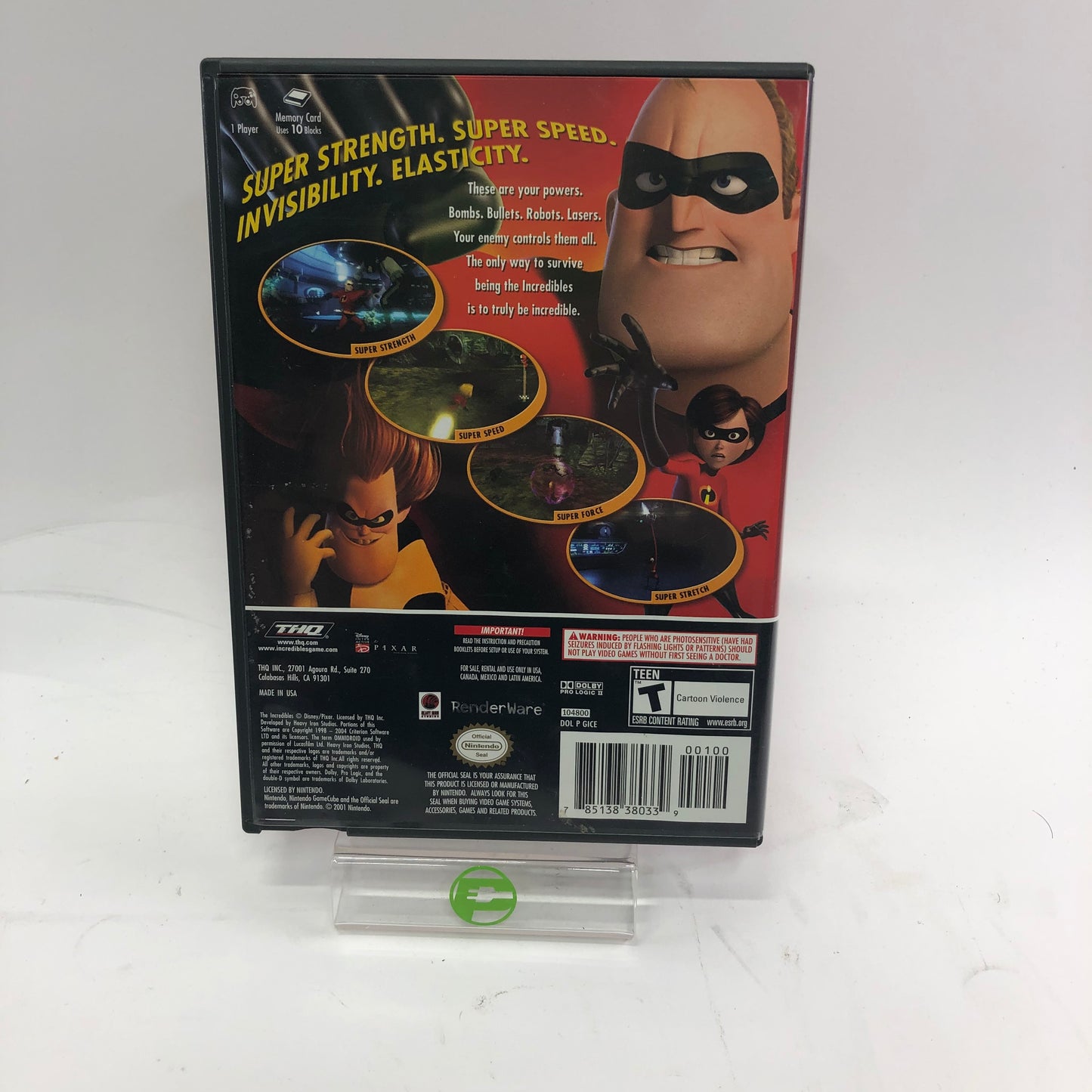 The Incredibles (Nintendo GameCube, 2004) Complete in Box w Inserts