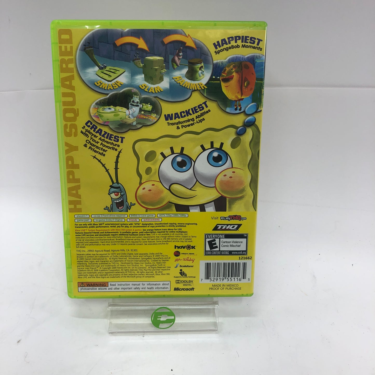 SpongeBob's Truth or Square (Microsoft Xbox 360, 2009) CIB