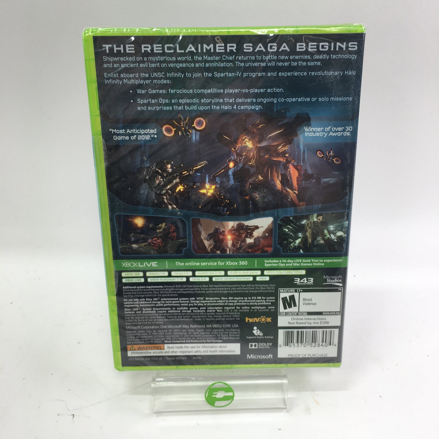 New Halo 4 (Microsoft Xbox 360, 2012) Factory Sealed