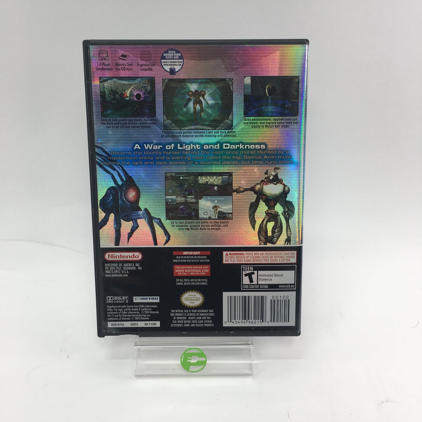 Metroid Prime and Metroid Prime 2 Echoes Bundle, CIB, Tested and Working