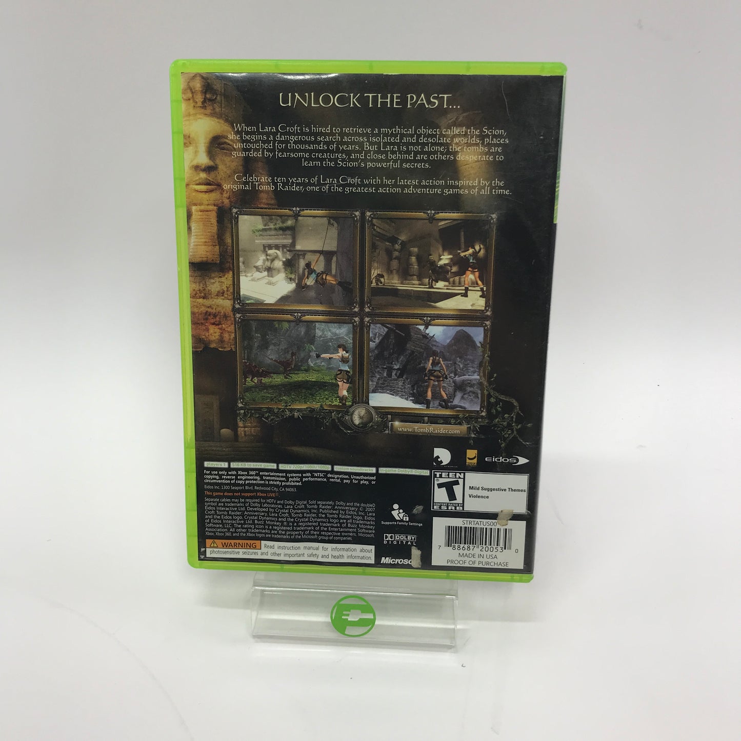Tomb Raider Anniversary (Microsoft Xbox 360, 2007) Complete in Original Box