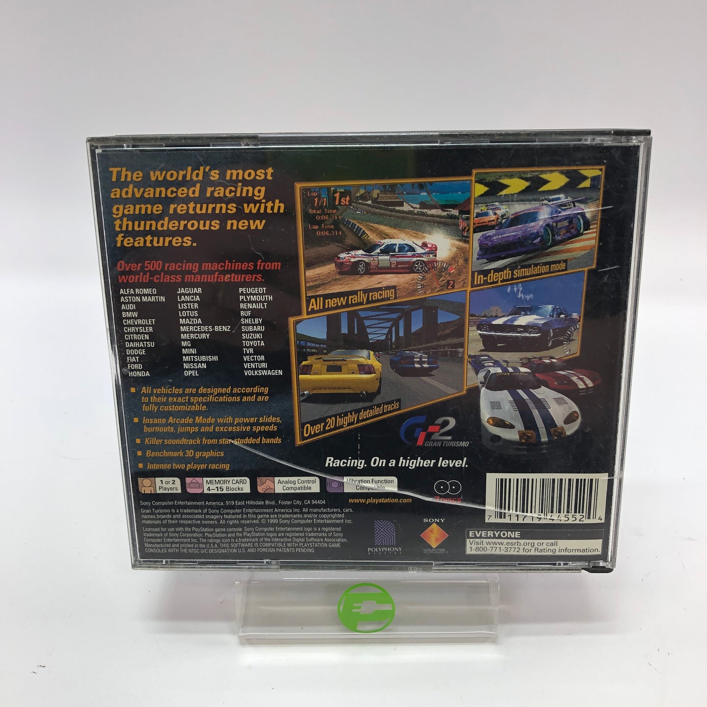 Gran Turismo and Gran Turismo 2 Sony PlayStation 1 PS1 Games READ