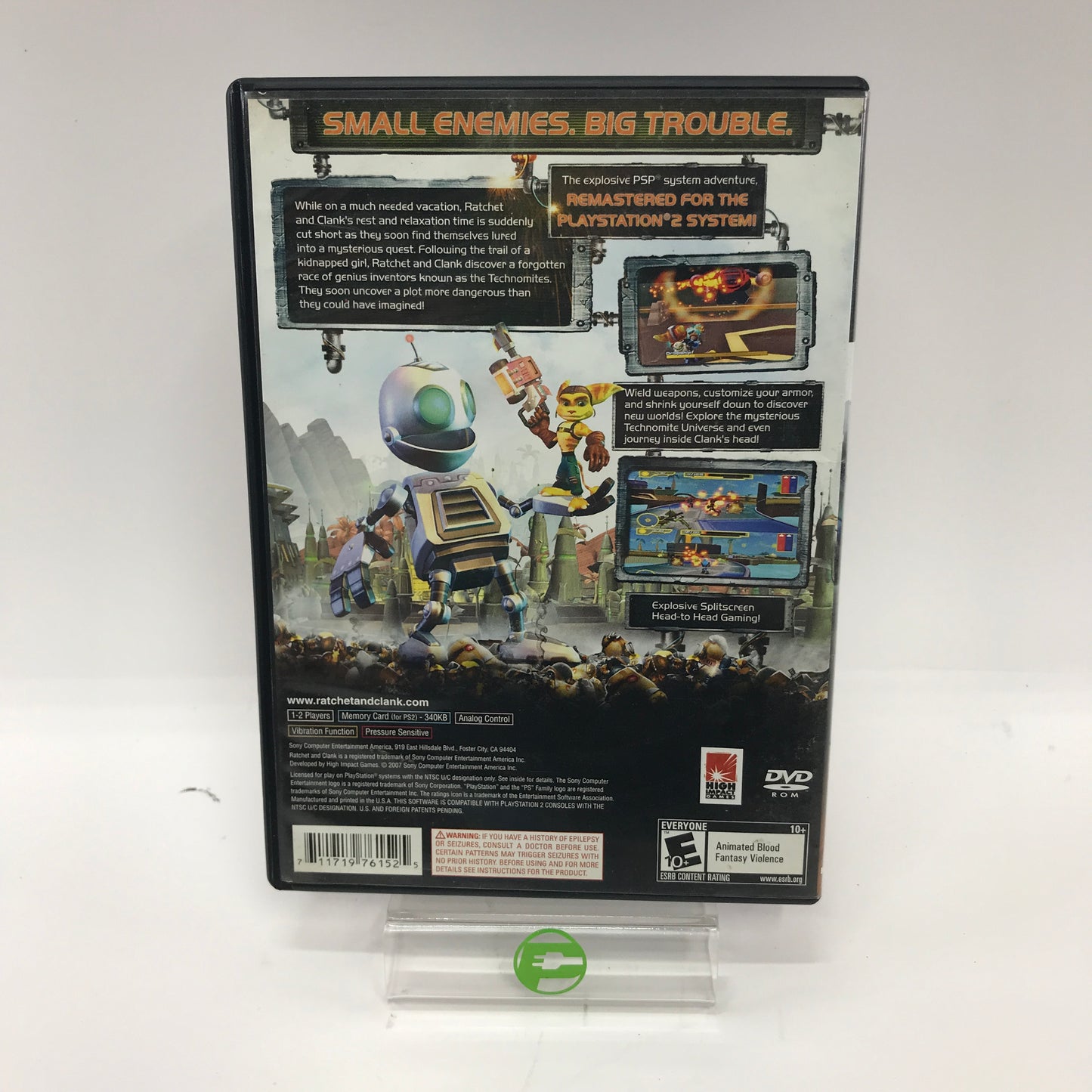 Rachet and Clank Going Command, Size Matters Sony PlayStation 2 PS2 Games