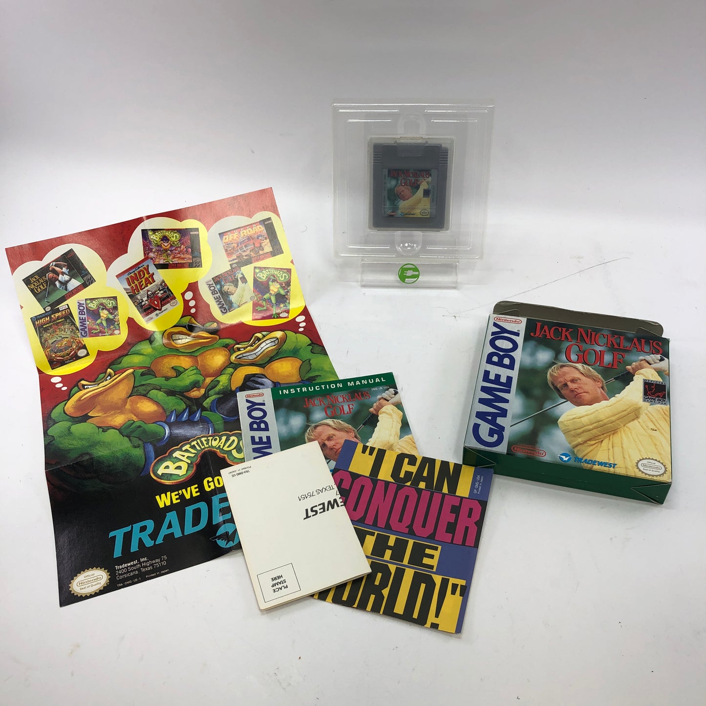 Jack Nicklaus Golf (Nintendo GameBoy, 1992) Complete in Original Box, CIB