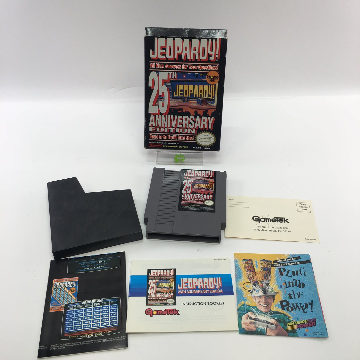 Jeopardy 25th Anniversary (Nintendo NES, 1990) CIB Rare Poster