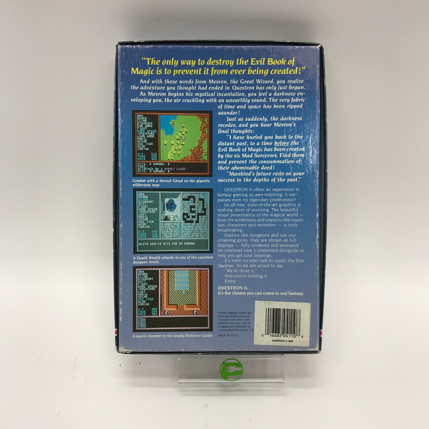 Questron II (PC, 1988) Complete in Original Box w All Inserts