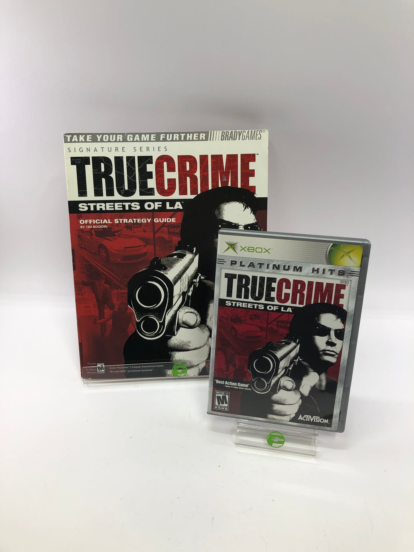 True Crime Streets of LA and BradyGames Strategy Guide Microsoft Original Xbox