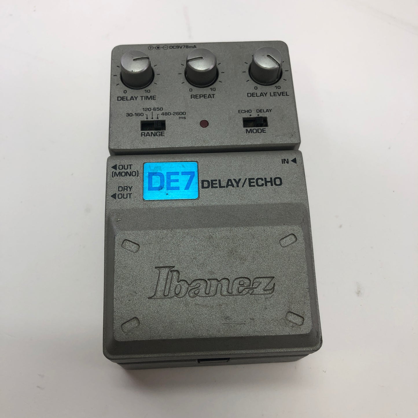 Ibanez DE7 Delay/Echo Pedal Guitar Effects Pedal