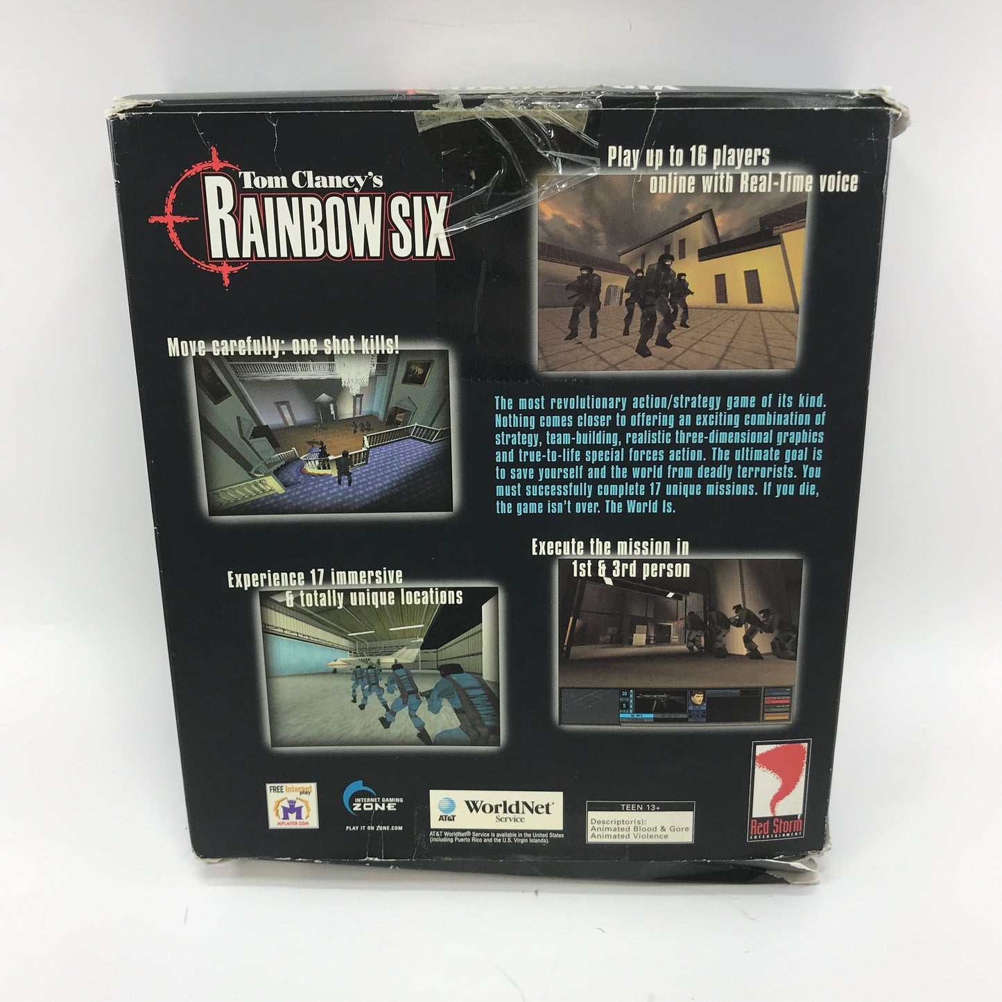 Tom Clancy's Rainbow Six (PC, 1998) CIB, Minty Disc, No Scratches