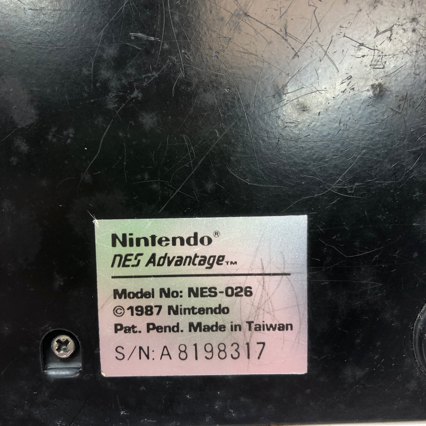 Nintendo NES Advantage Joystick Fighting Stick/Arcade Pad NES-026 Gray