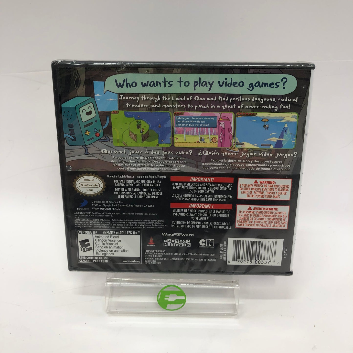 New Adventure Time: Hey Ice King (Nintendo DS, 2012) Factory Sealed