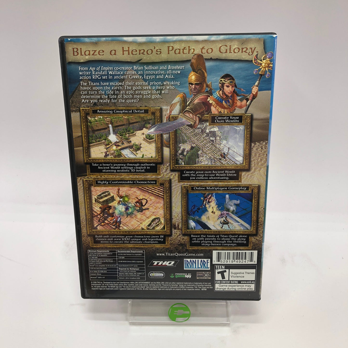 Titan Quest (PC, 2006) Complete in Original Box w/ Manual and Dust Sleeve, CIB
