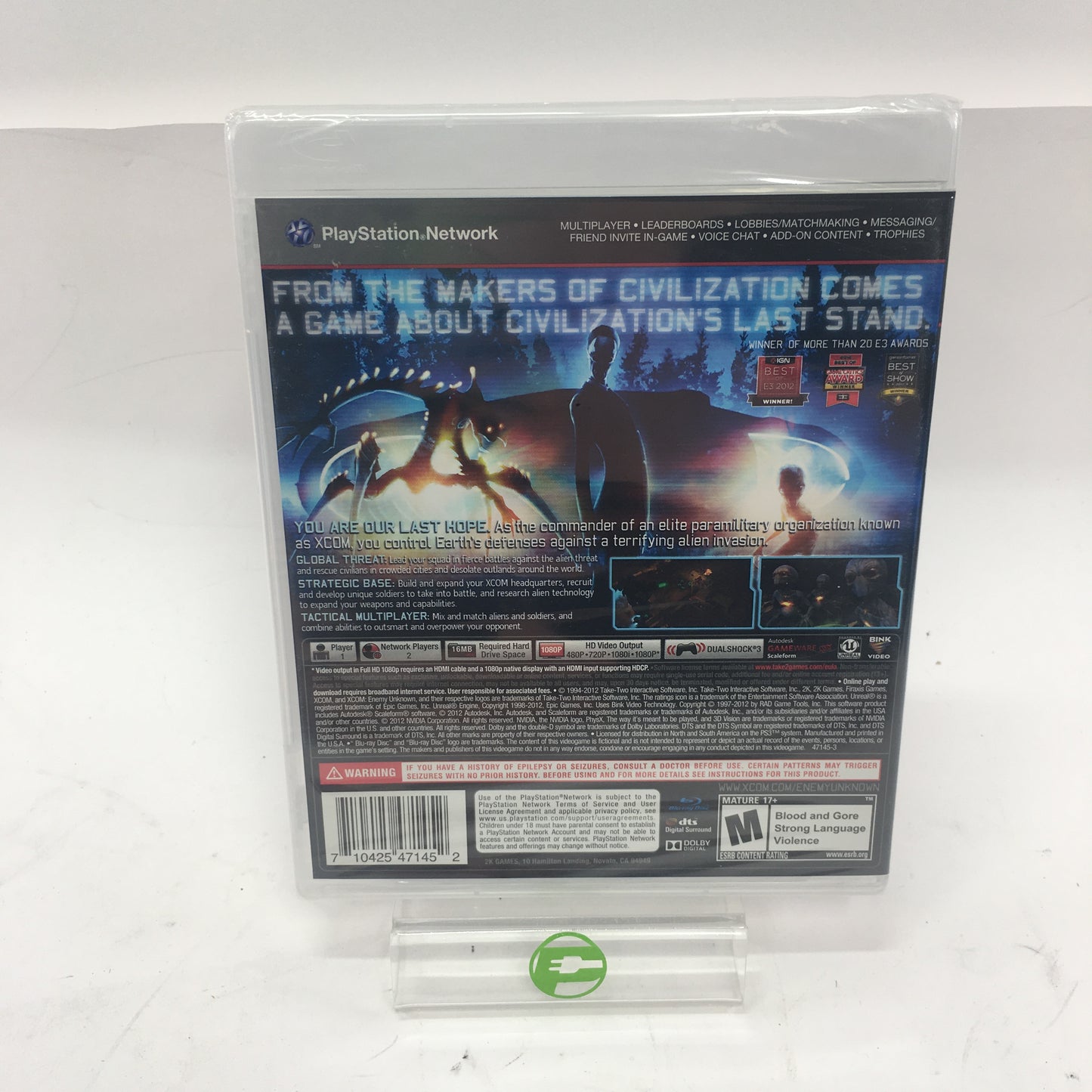 New XCOM Enemy Unknown (Sony PlayStation 3 PS3, 2012) Factory Sealed