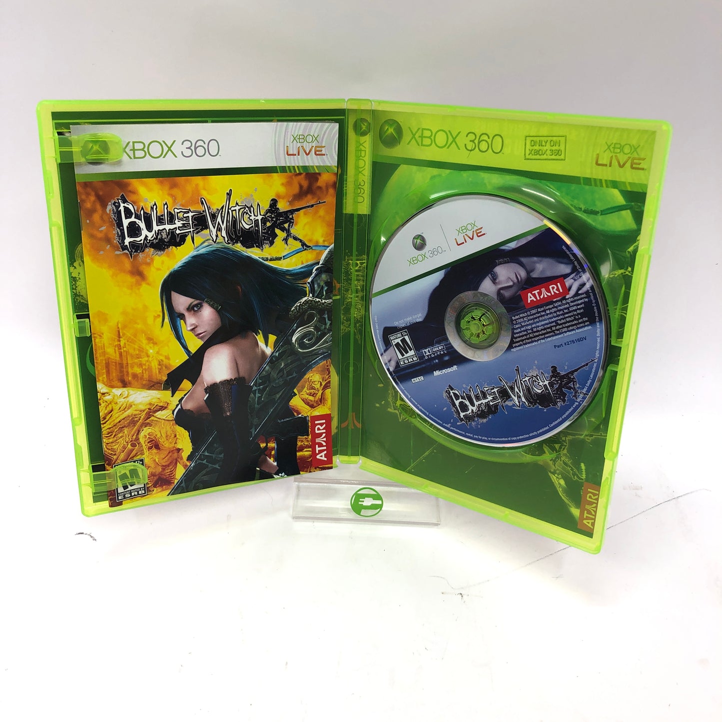Bullet Witch (Microsoft Xbox 360, 2007) w/ Original Box and Manual, No Poster