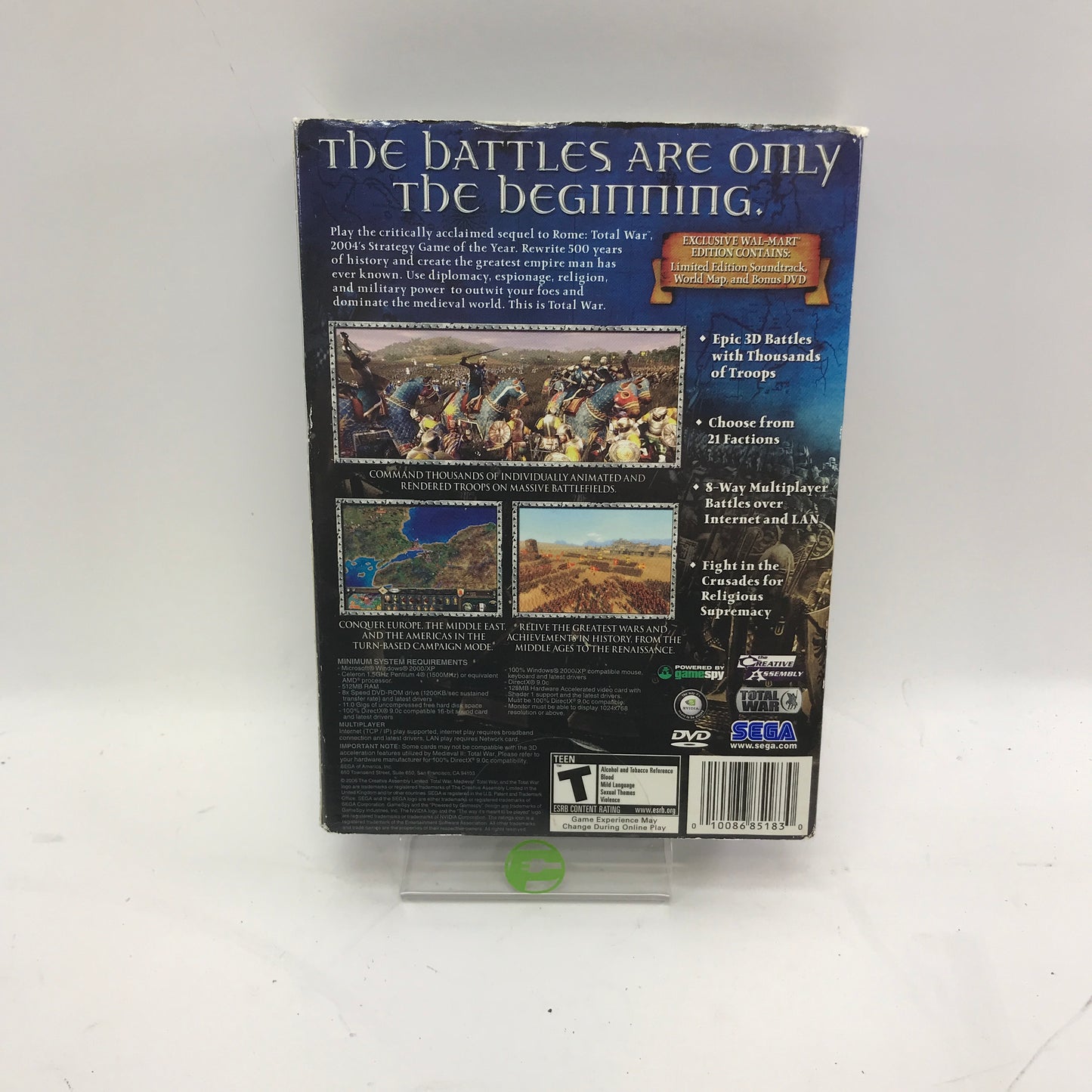 Medieval II Total War Limited Editon (PC, 2006) Complete in Box w Map CIB