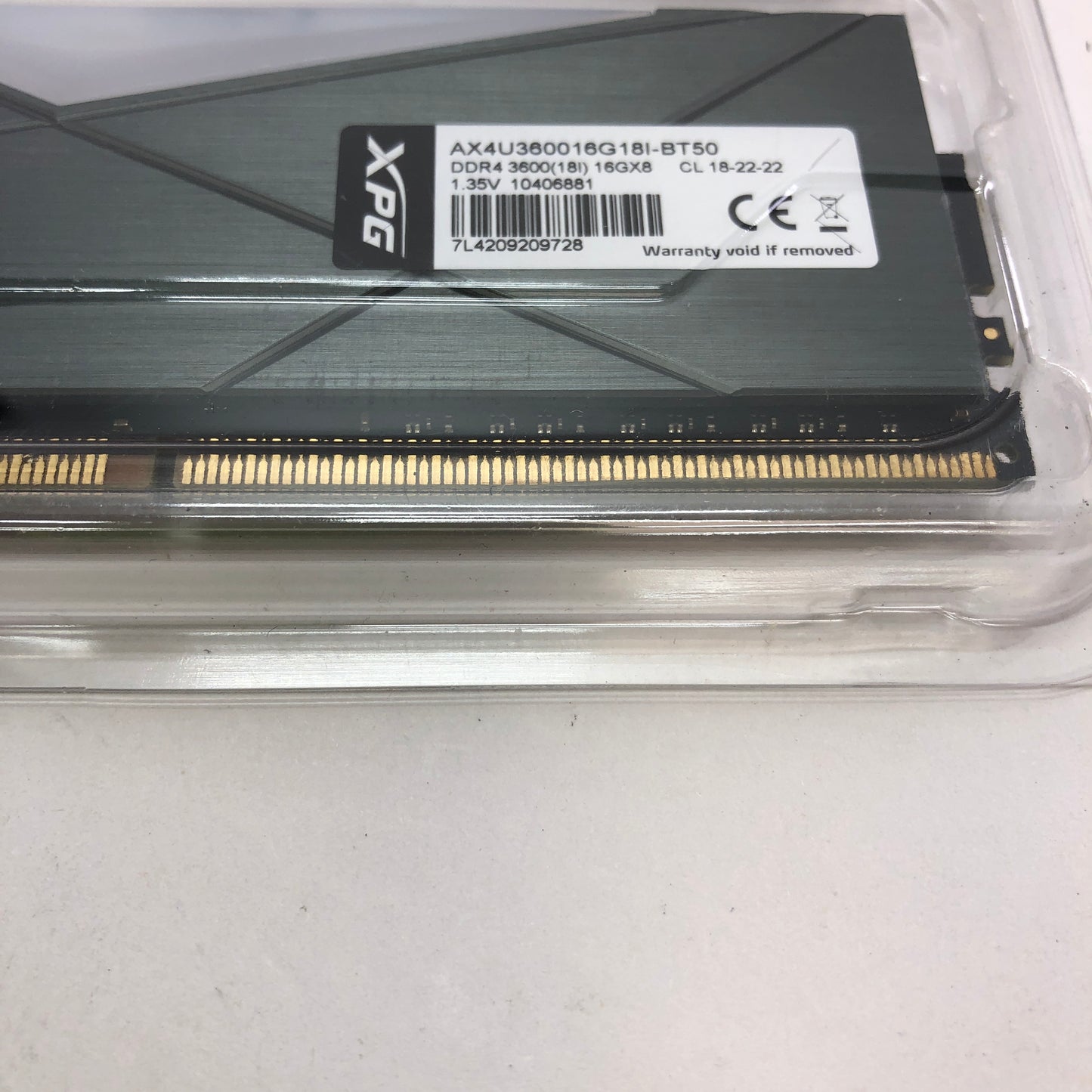 XPG 16GB (2x8GB) RAM DDR4 3600MHz AX4U360016G18I-BT50