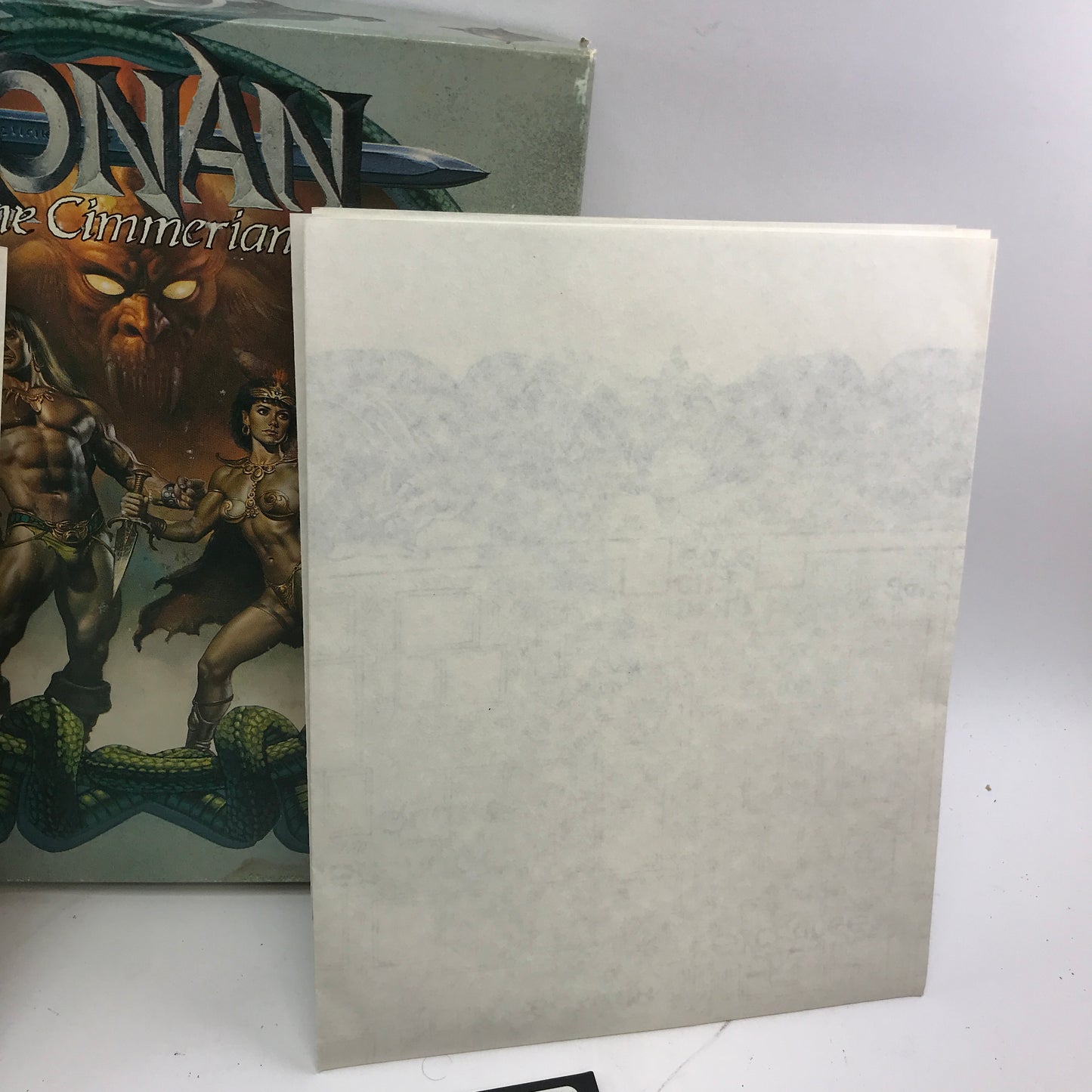 Conan The Cimmerian (PC, 1990) w Original Box and Inserts 525 Floppy Discs