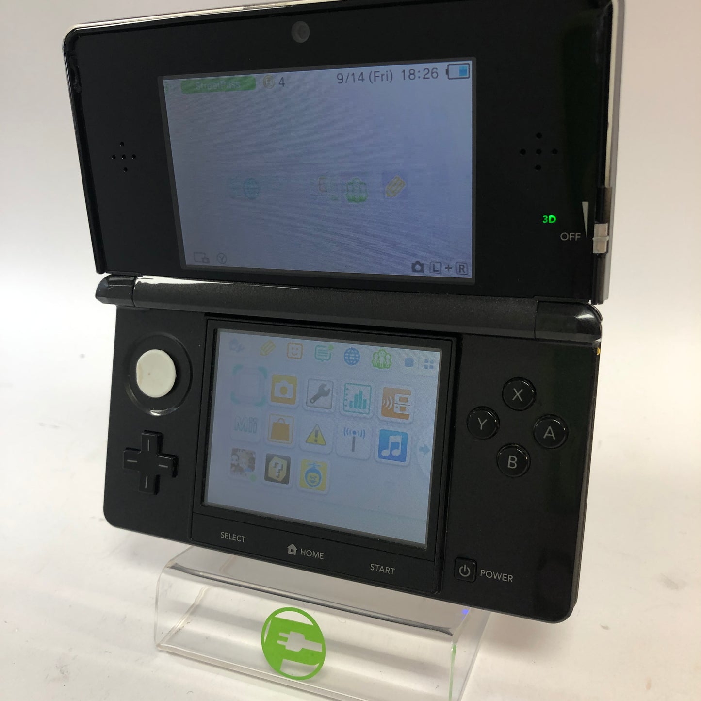 Broken Nintendo 3DS Handheld Game Console CTR-001 Region Unlocked CFW - Read